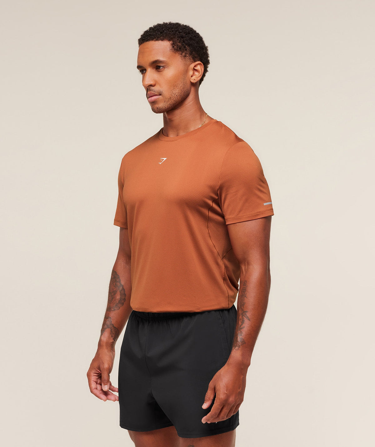 Gymshark Running Tee - Spiced Brown