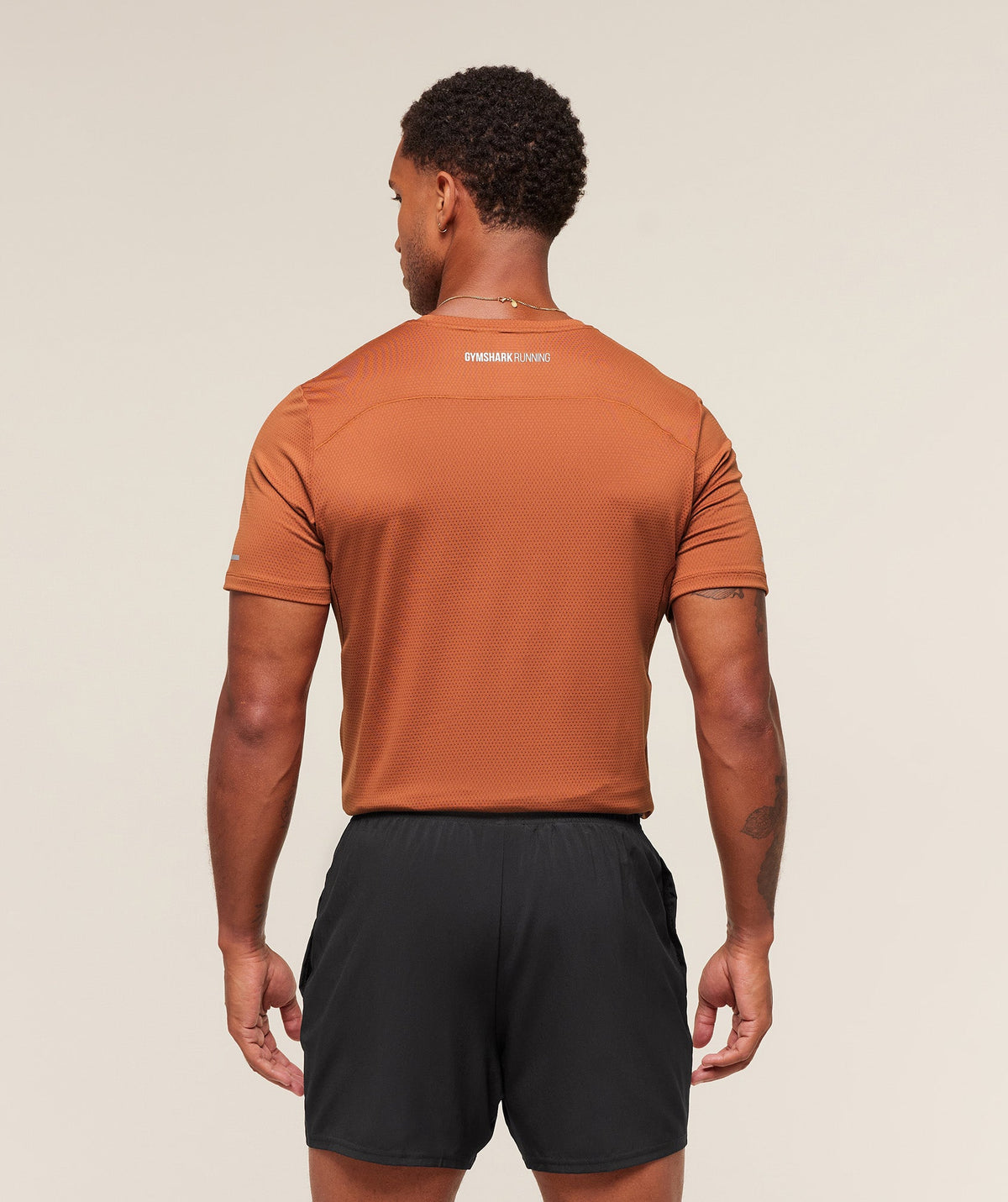 Gymshark Running Tee - Spiced Brown