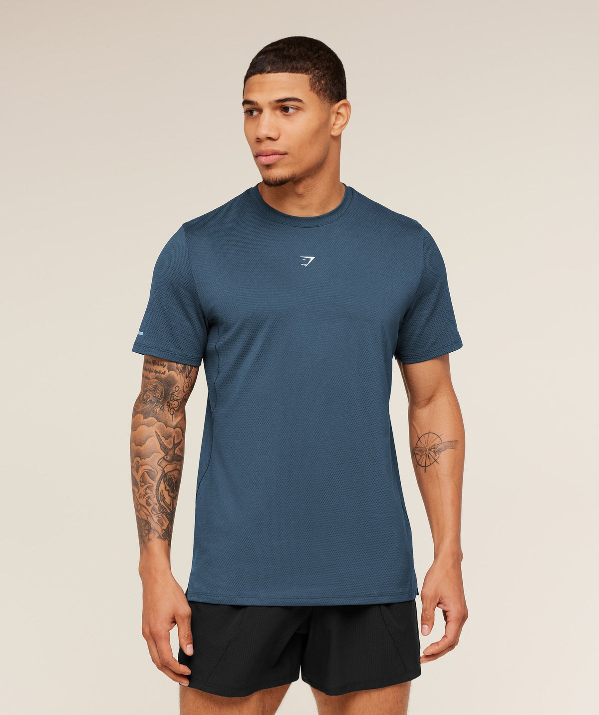 Gymshark Running Tee - Stealth Blue