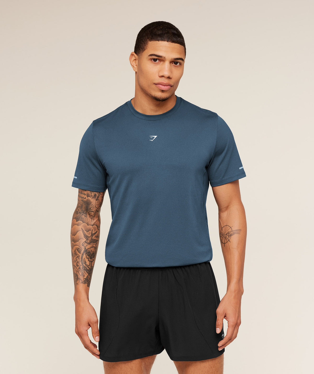 Gymshark Running Tee - Stealth Blue