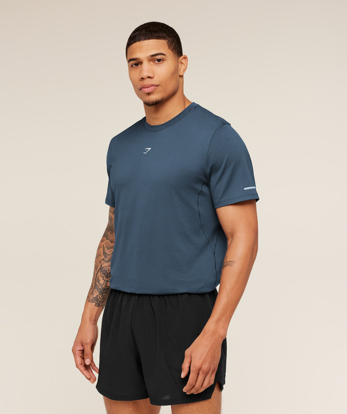 Gymshark Running Tee - Stealth Blue