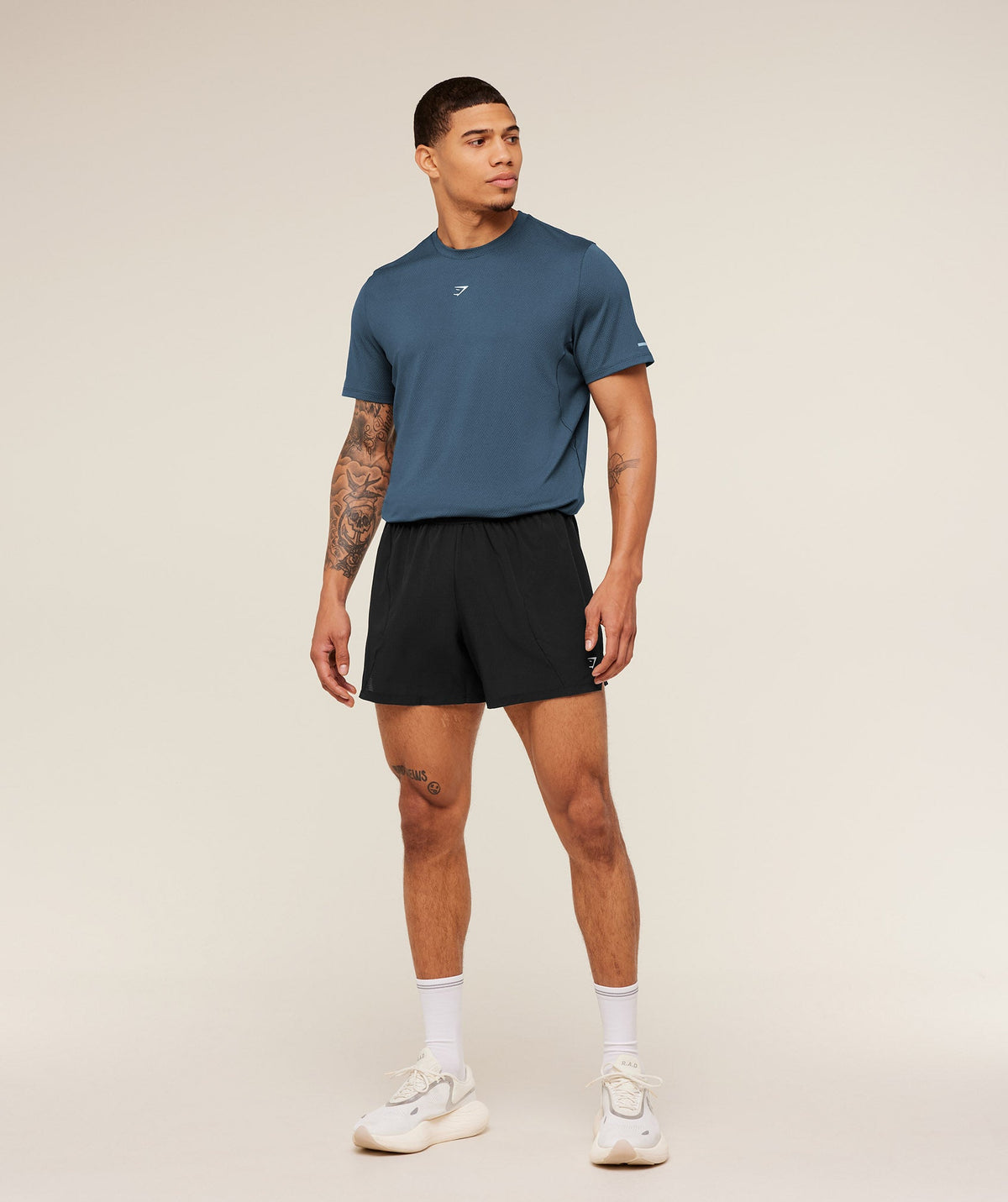 Gymshark Running Tee - Stealth Blue
