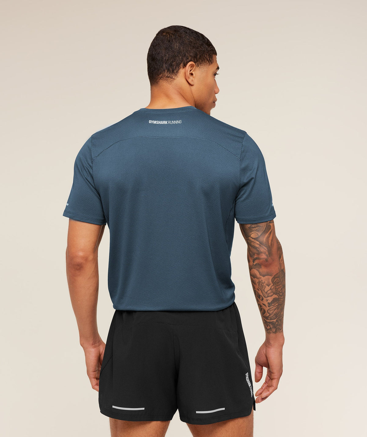 Gymshark Running Tee - Stealth Blue