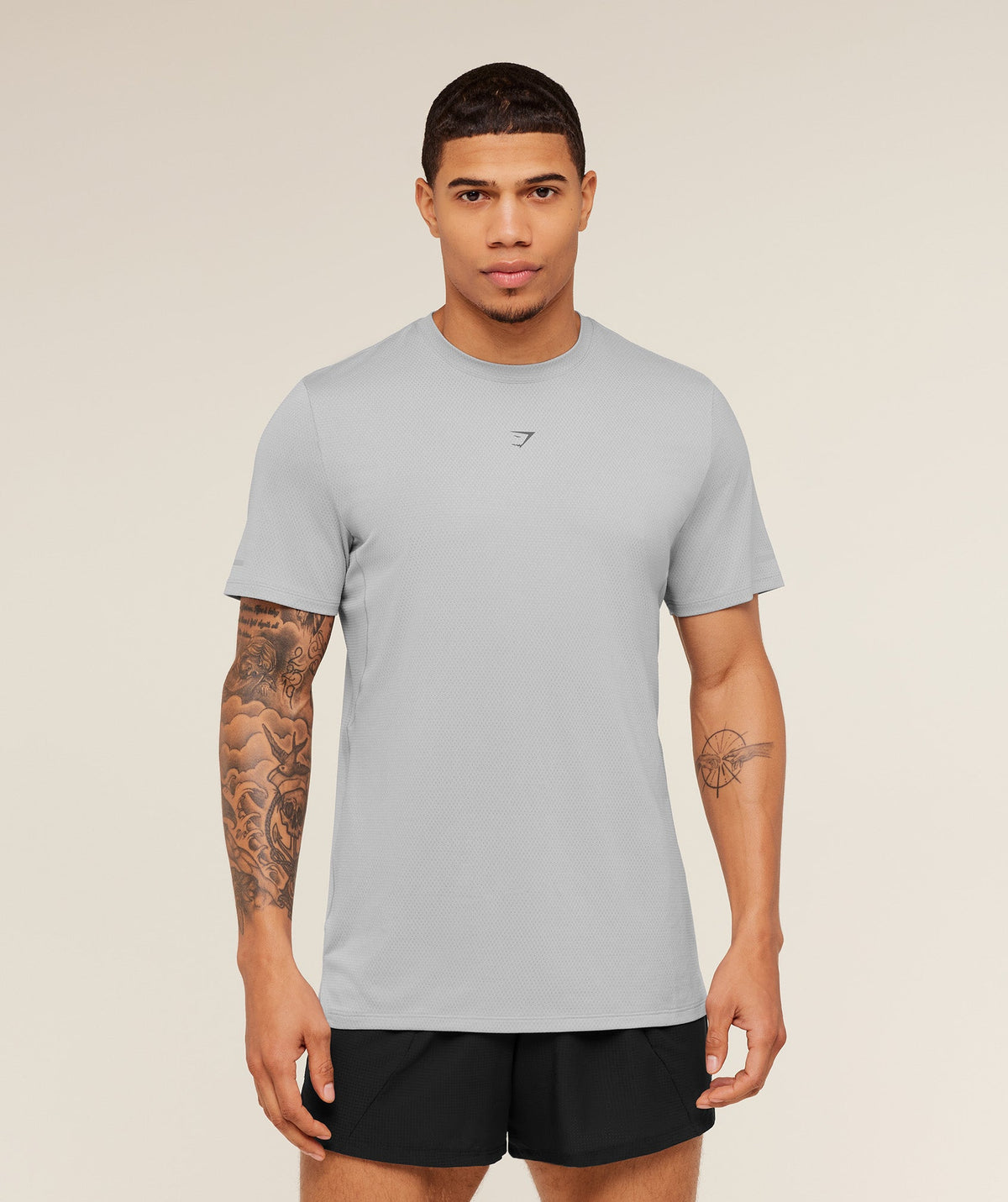 Gymshark Running Tee - Stratus Grey