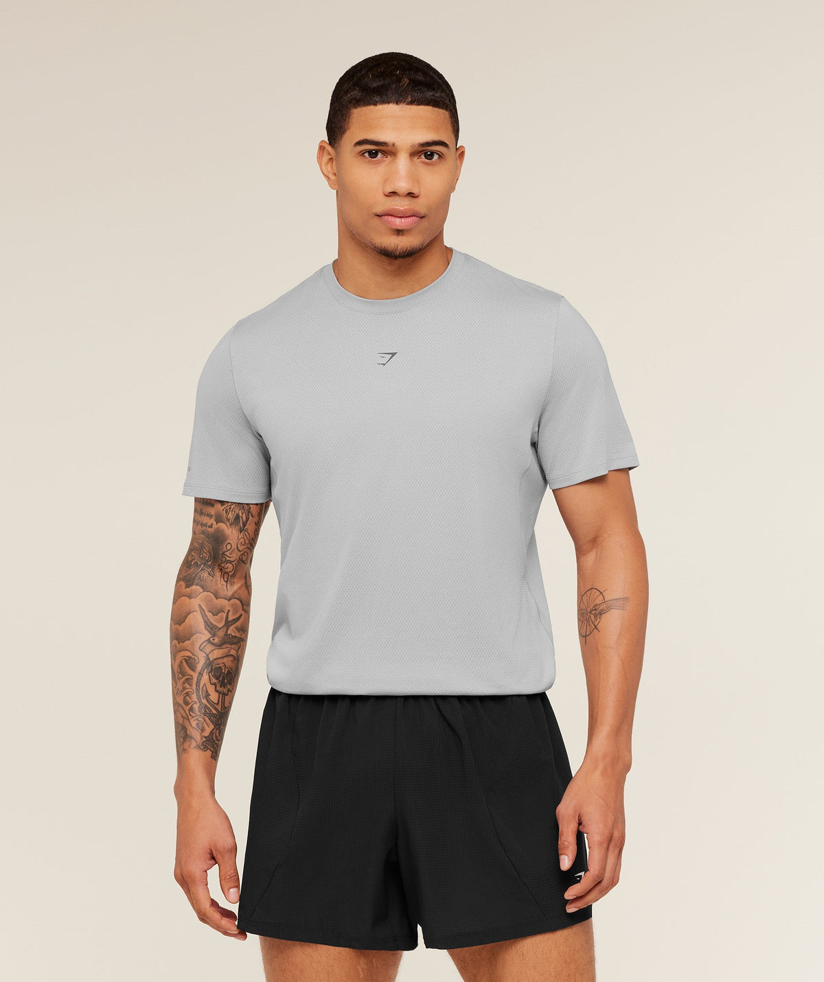 Gymshark Running Tee - Stratus Grey