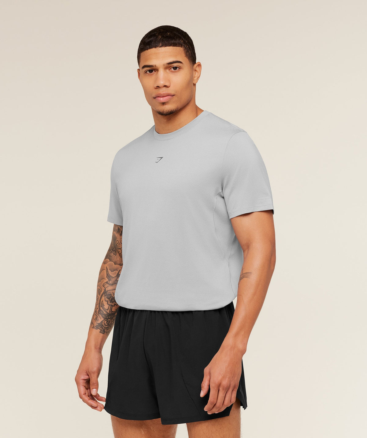 Gymshark Running Tee - Stratus Grey
