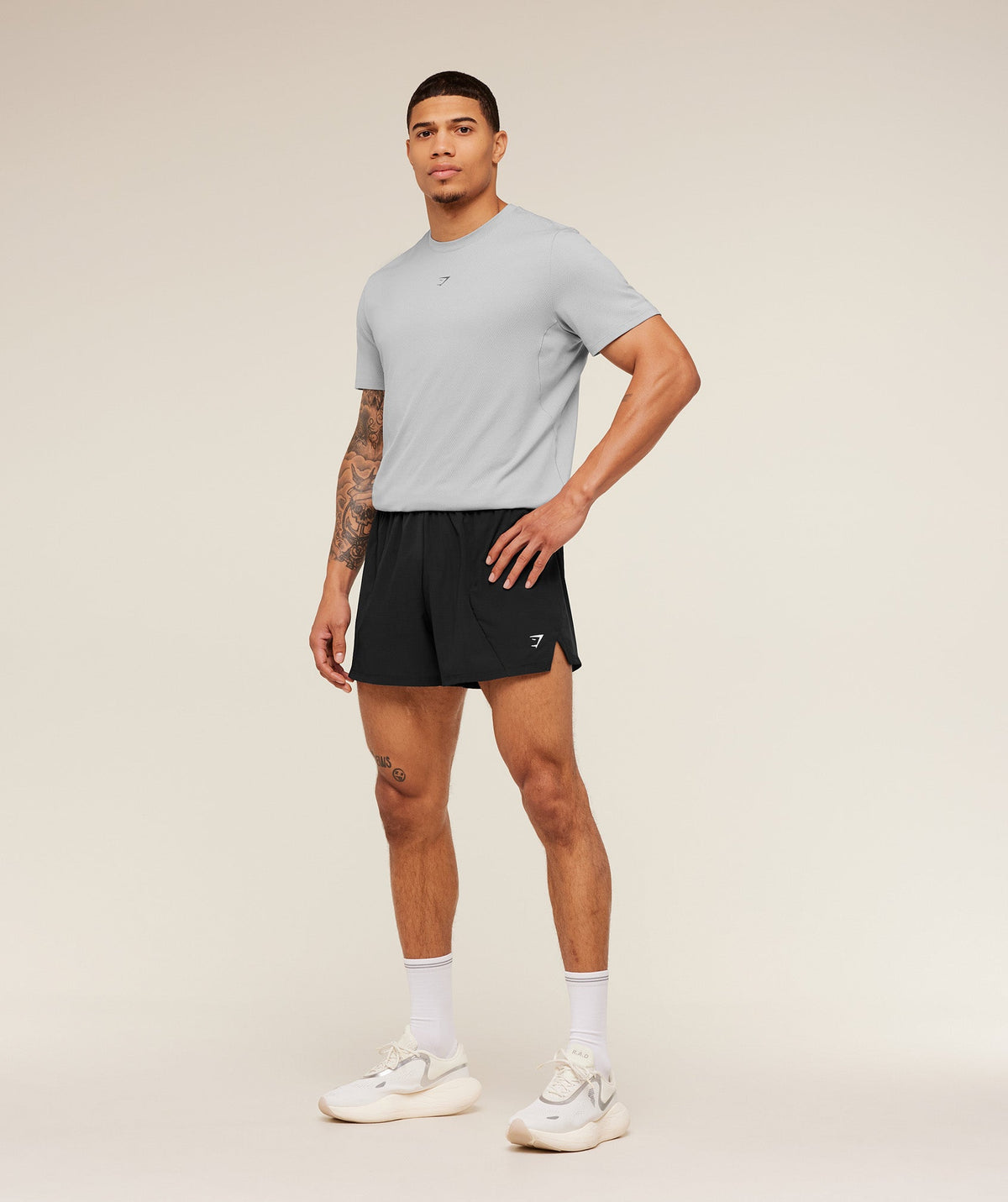 Gymshark Running Tee - Stratus Grey