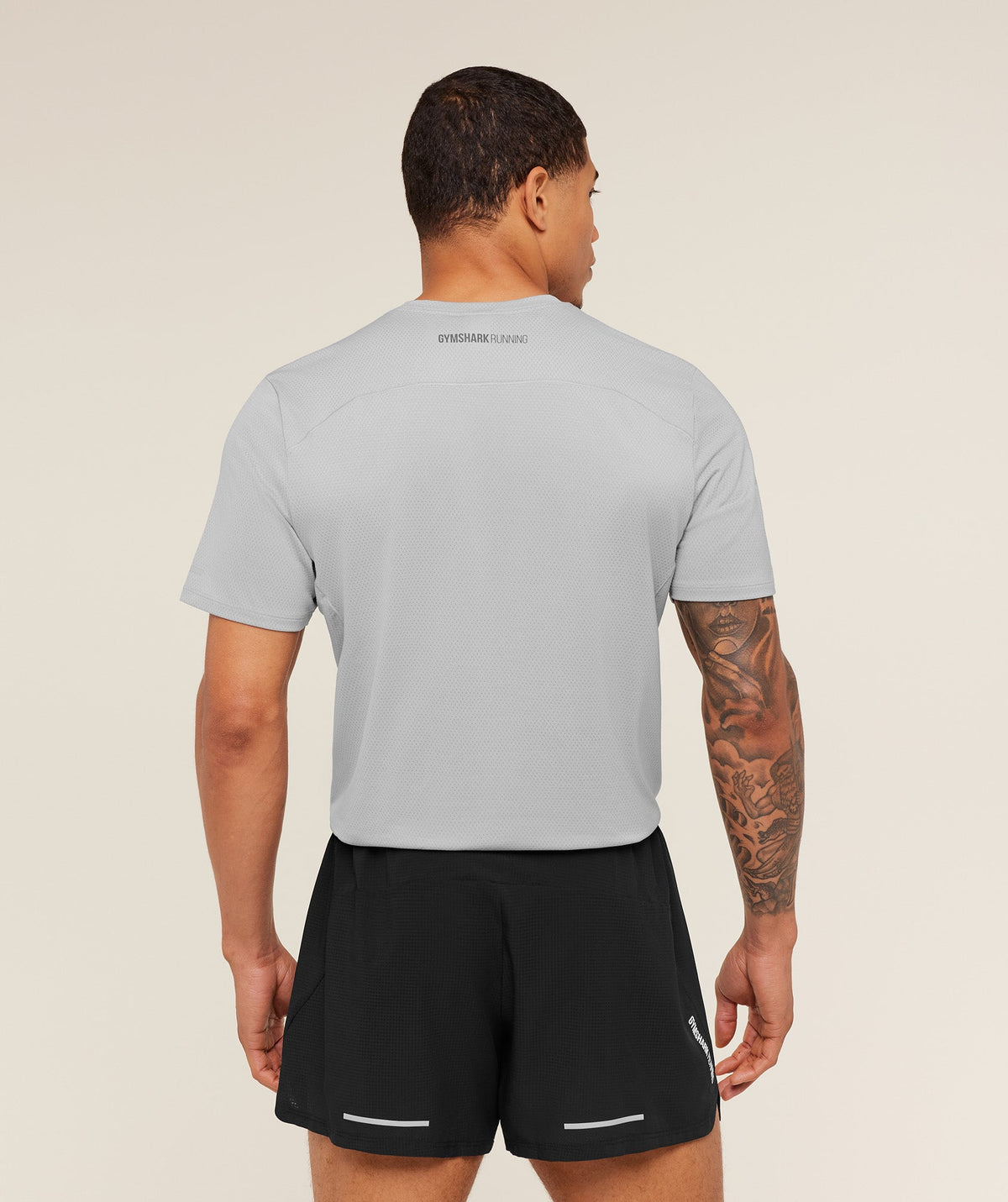 Gymshark Running Tee - Stratus Grey