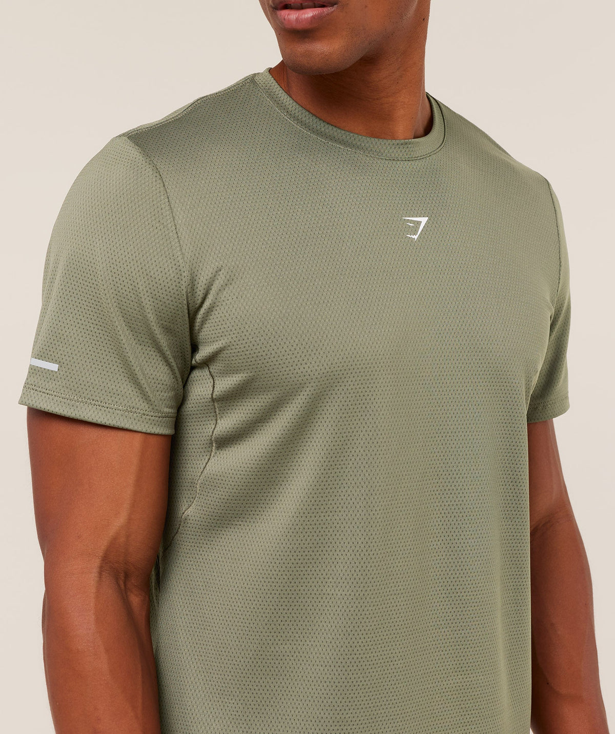 Gymshark Running Tee - Base Green