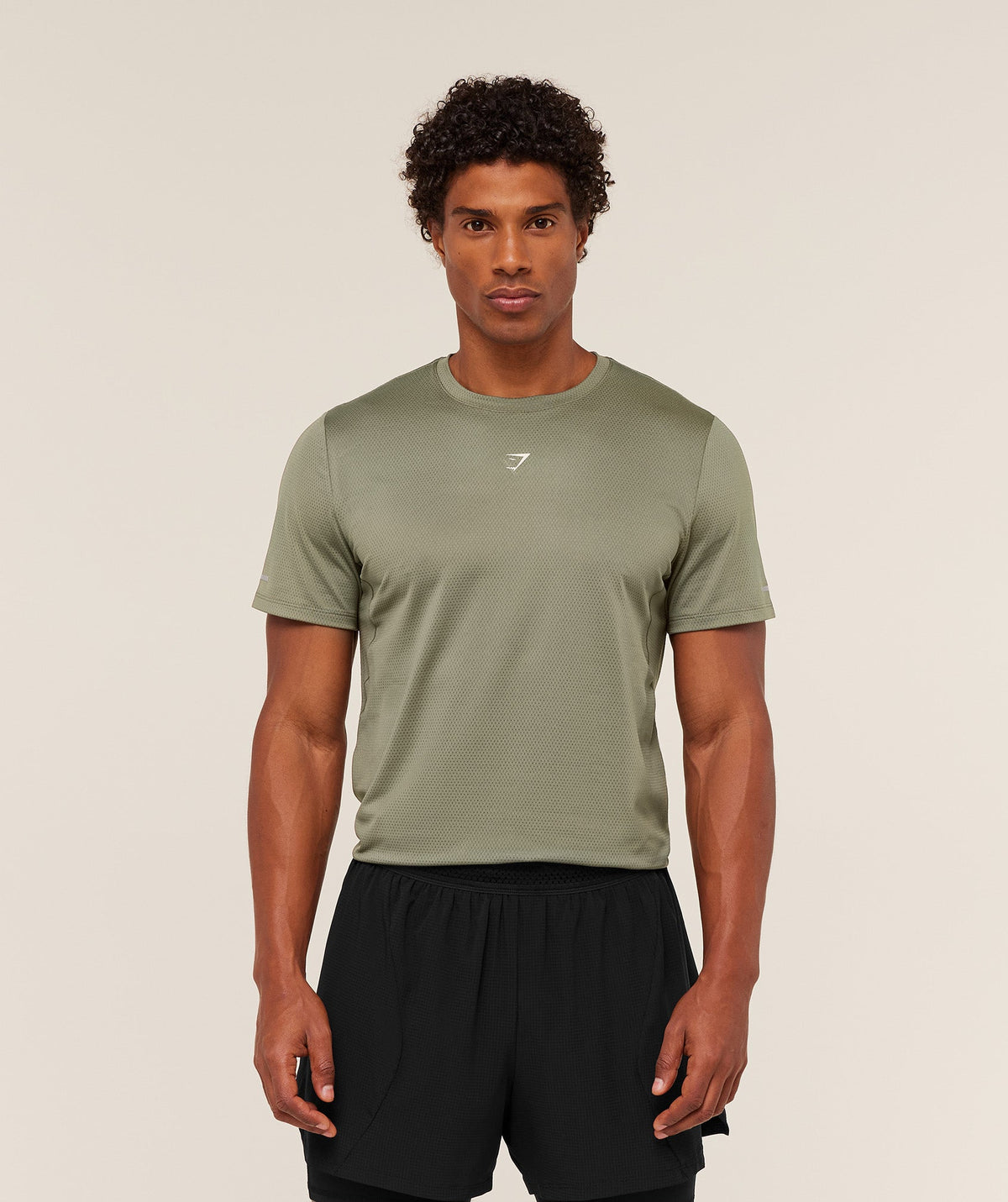 Gymshark Running Tee - Base Green