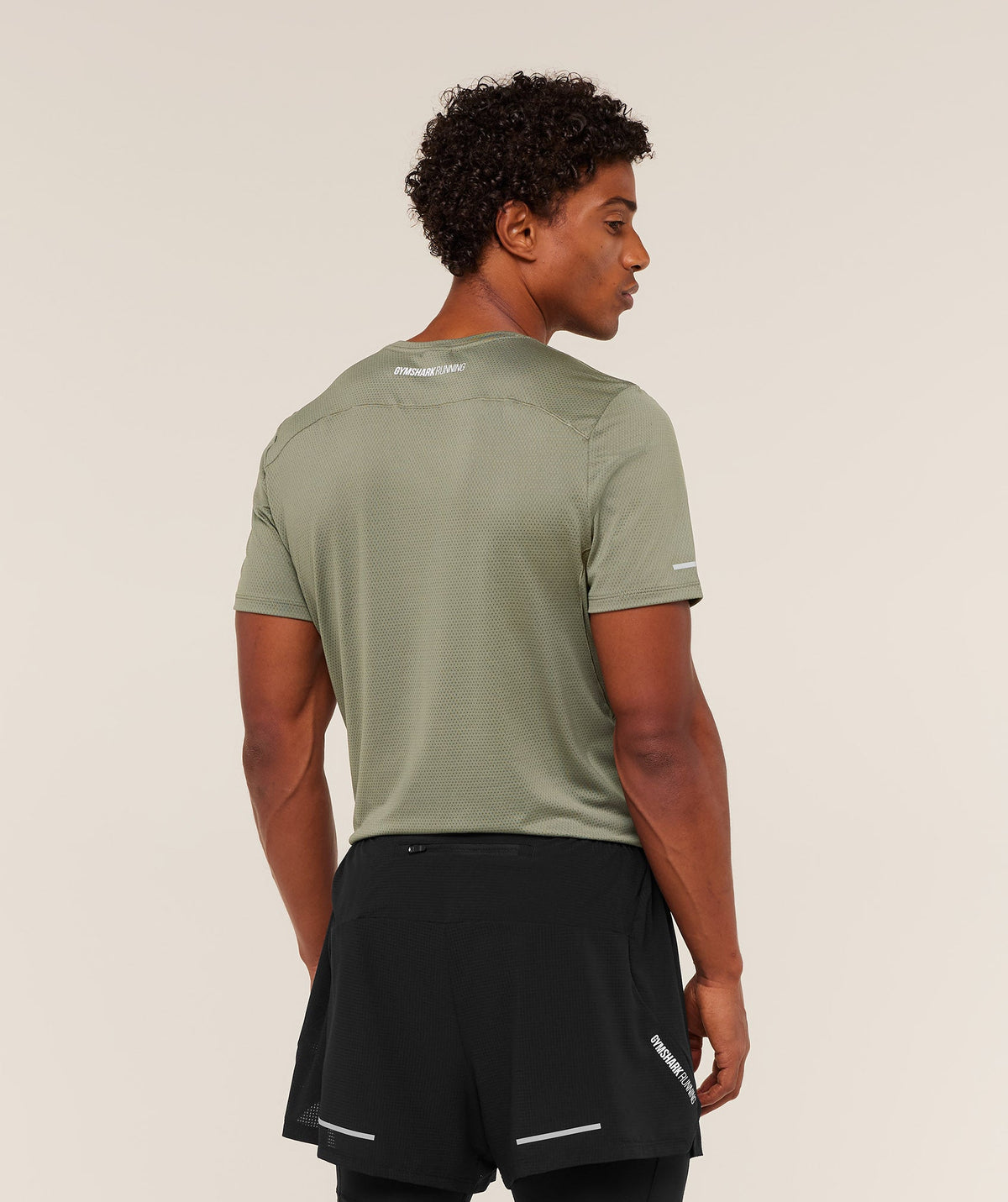 Gymshark Running Tee - Base Green