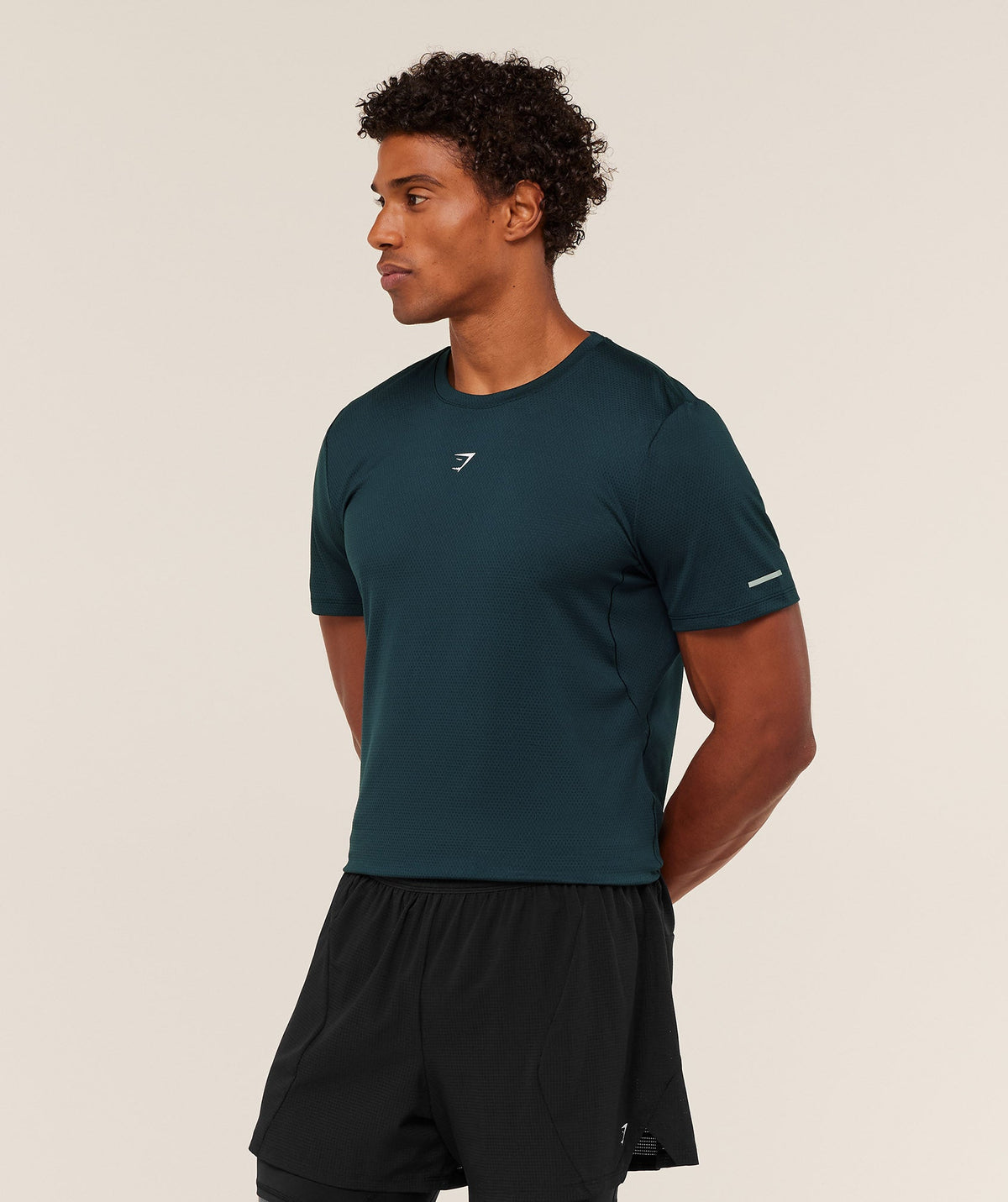 Gymshark Running Tee - Deep Petrol Blue