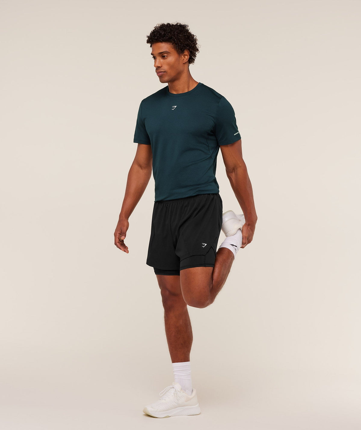 Gymshark Running Tee - Deep Petrol Blue