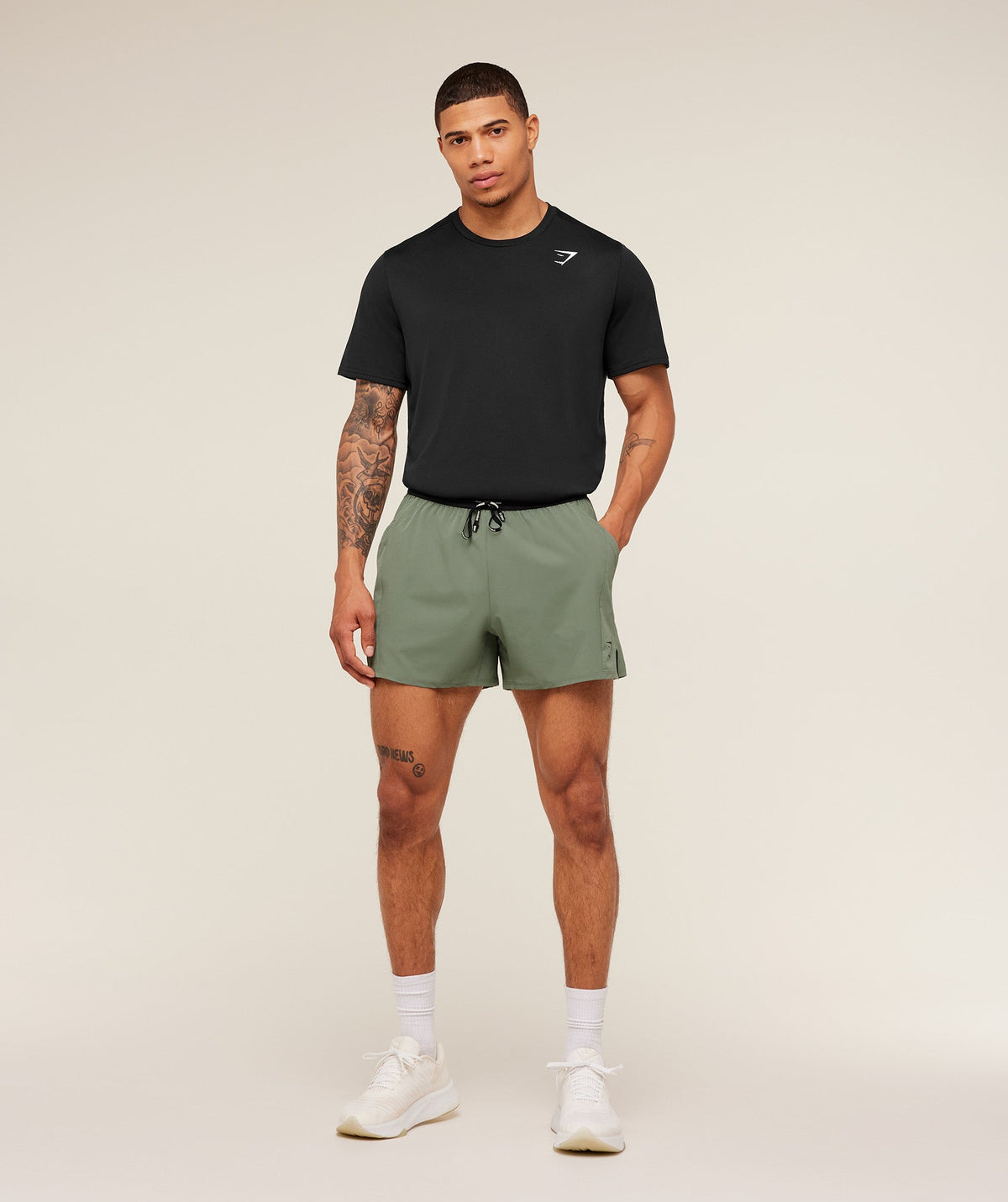 Gymshark Weekend 5" Shorts - Unit Green