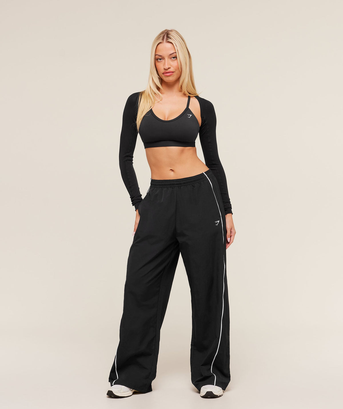 Gymshark Wordmark Track Pants - Black