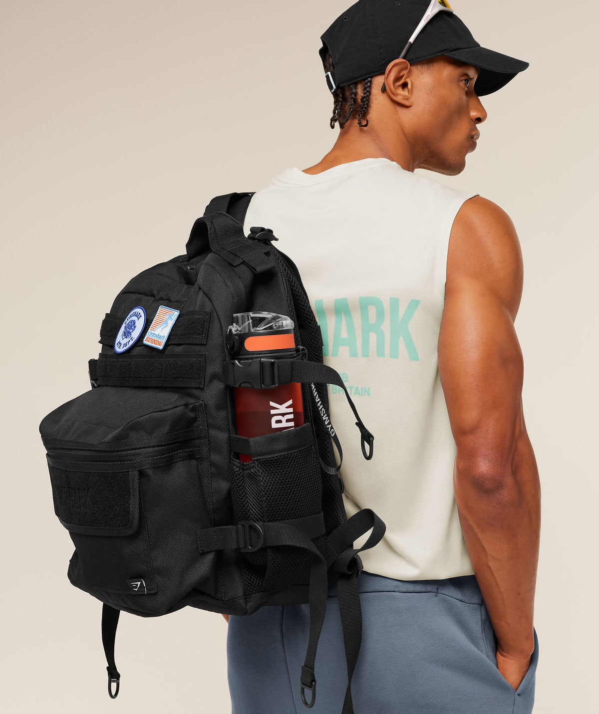 Gymshark Tactical Slouch Backpack - Black