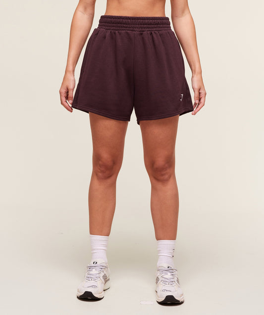 Gymshark Training Fleece Shorts - Cherry Purple