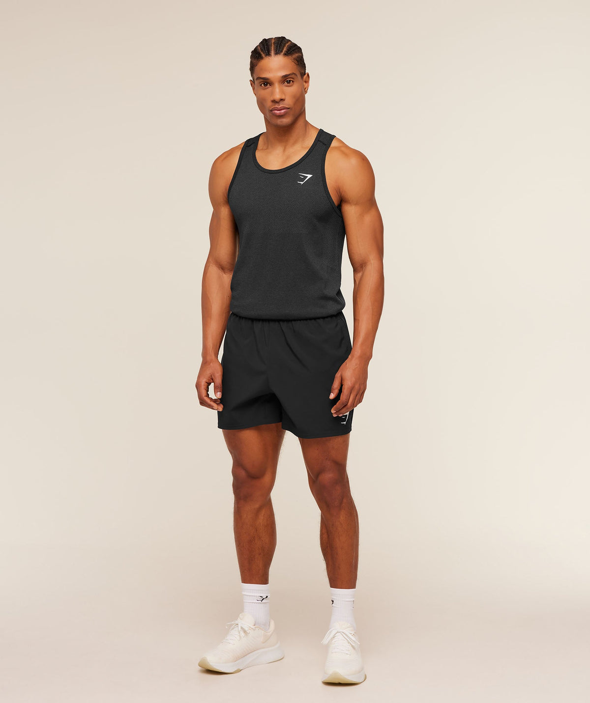 Gymshark Vital Tank - Black/Silhouette Grey