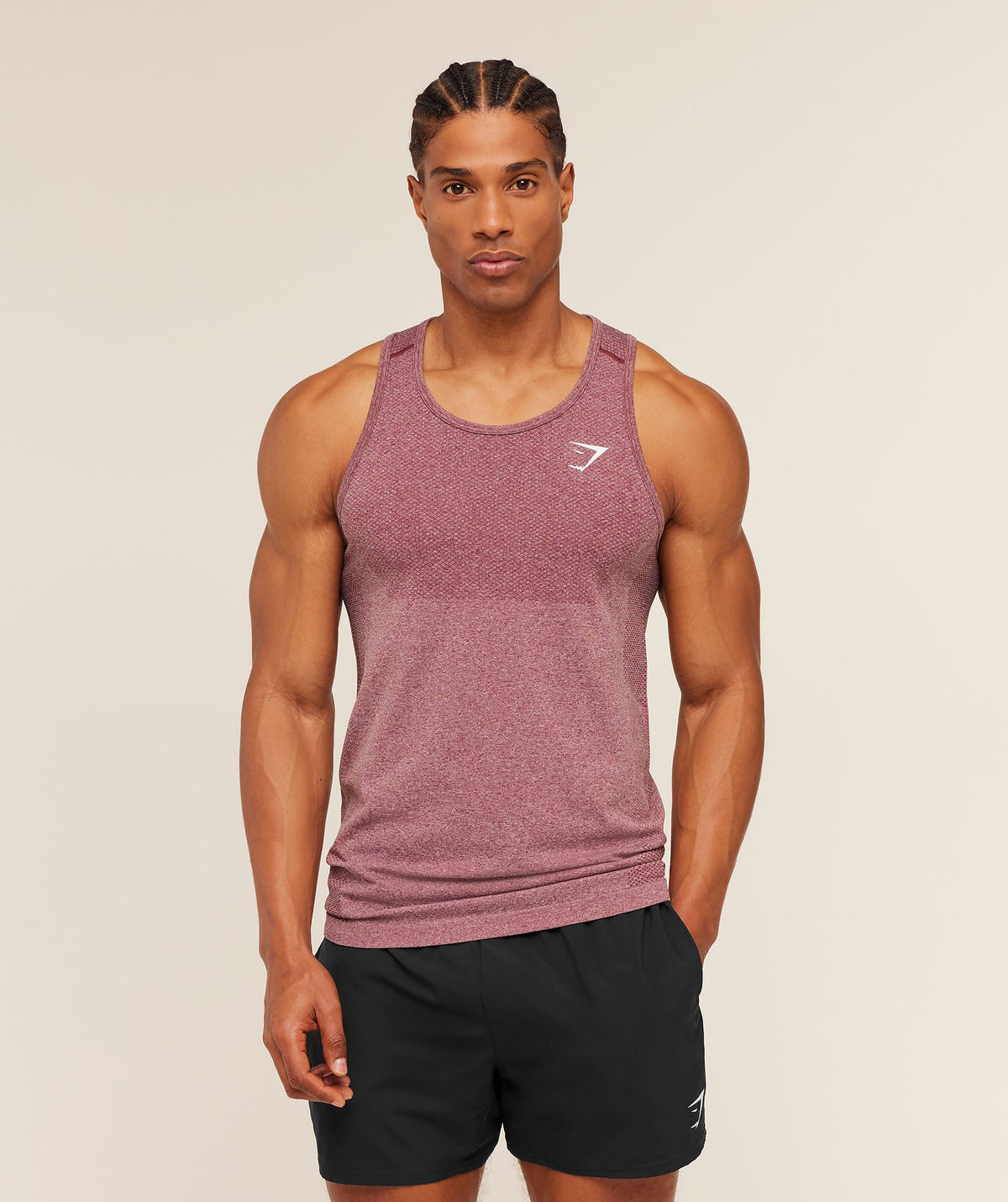 Gymshark Vital Tank - White/Port