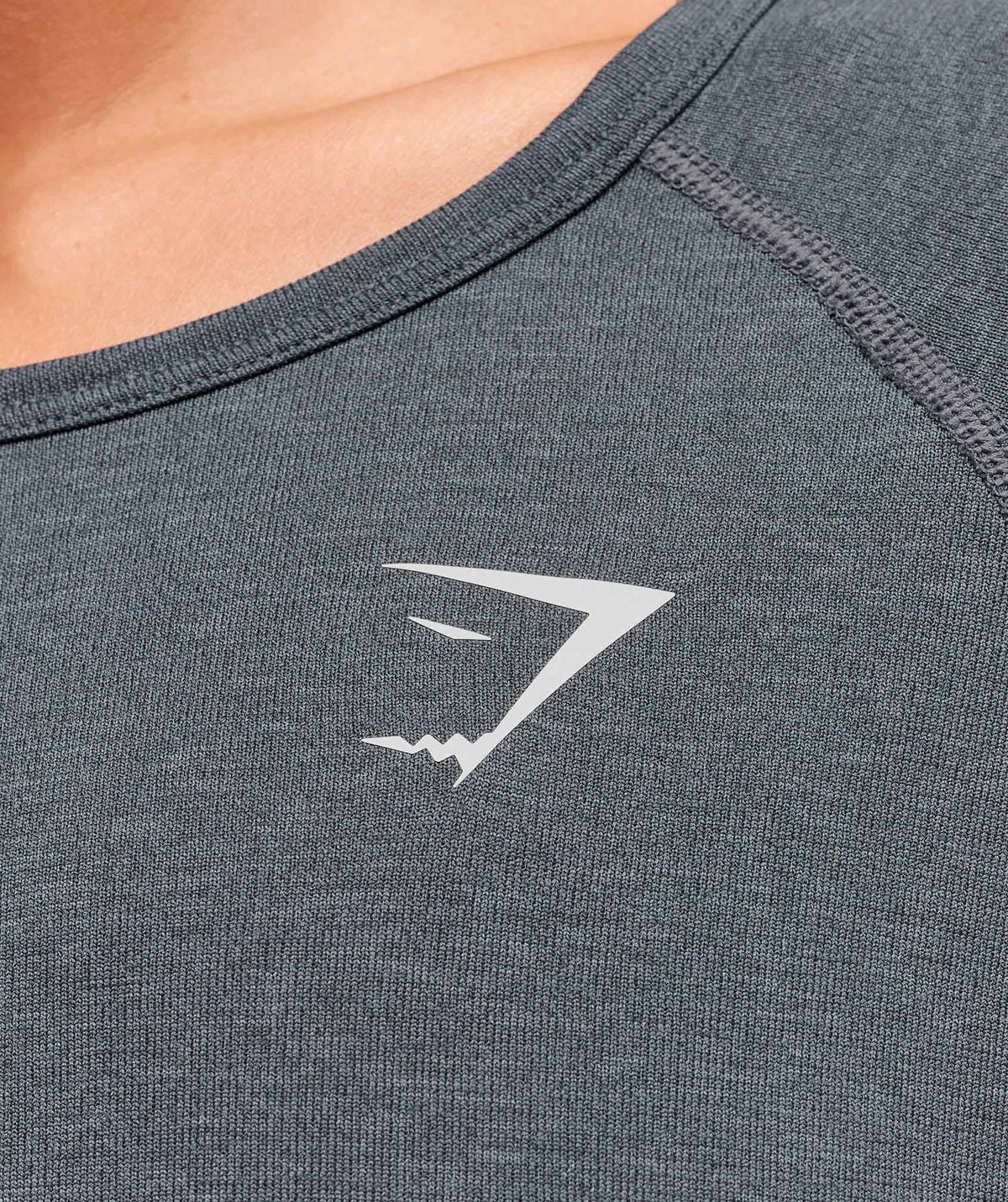 Gymshark Vital Seamless 2.0 Light Long Sleeve Top - Strong Grey/ Marl