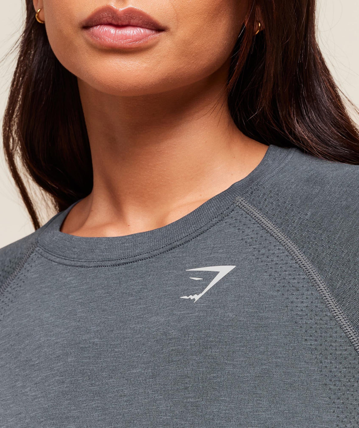 Gymshark Vital Seamless 2.0 Light Tee - Strong Grey/ Marl