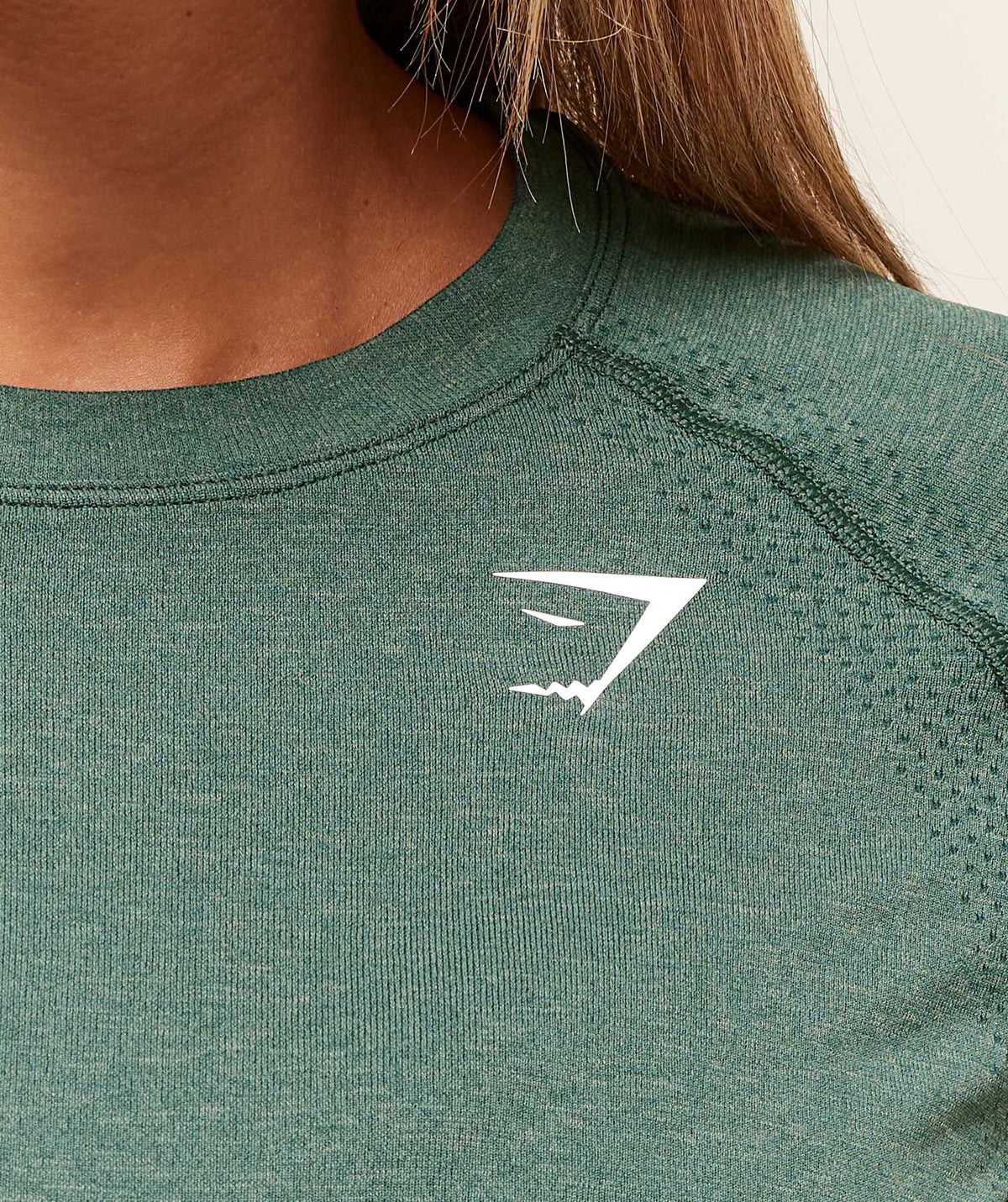 Gymshark Vital Seamless 2.0 Light Tee - Obsidian Green Marl