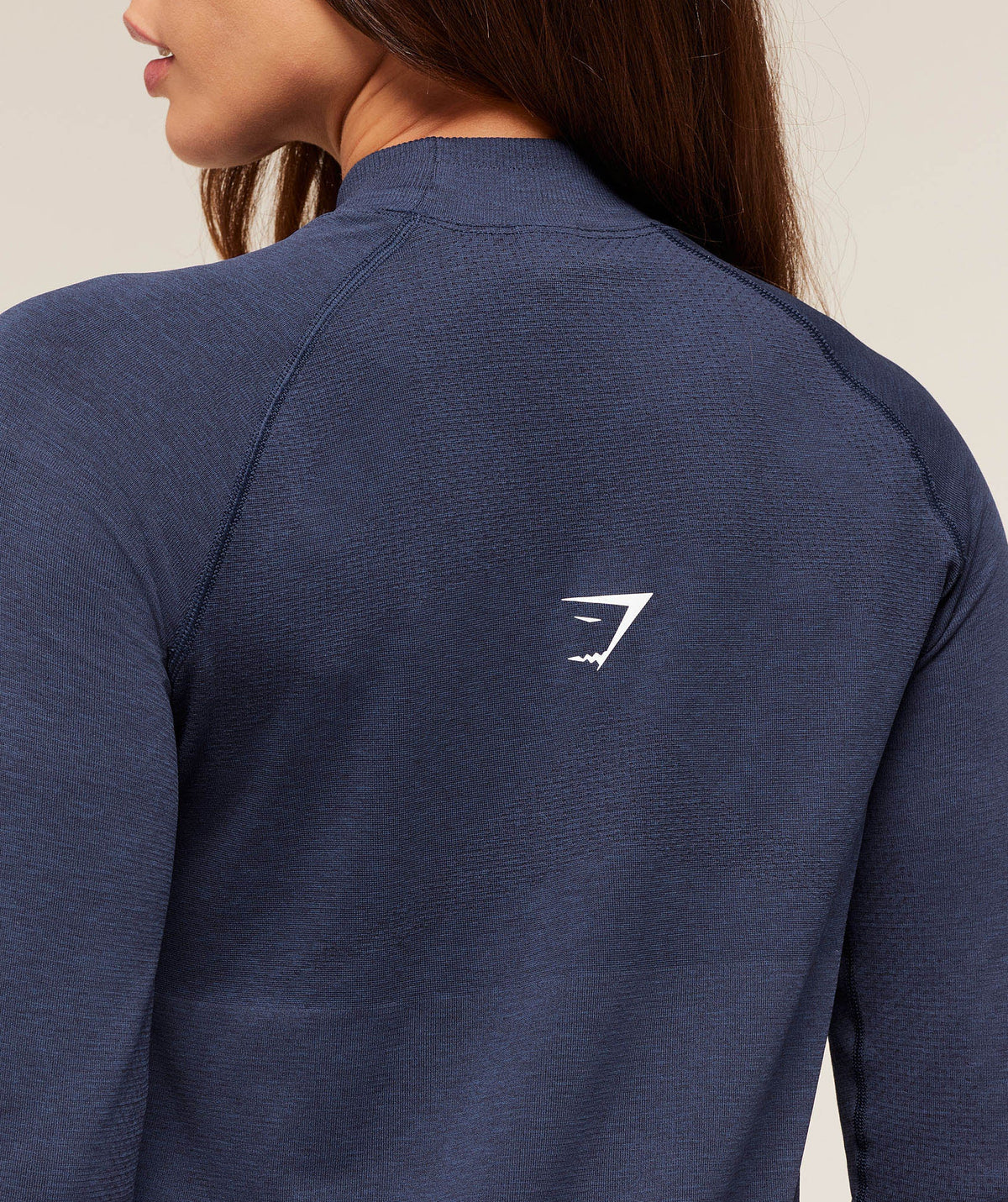 Gymshark Vital Long Line Top - Heavy Blue/Marl