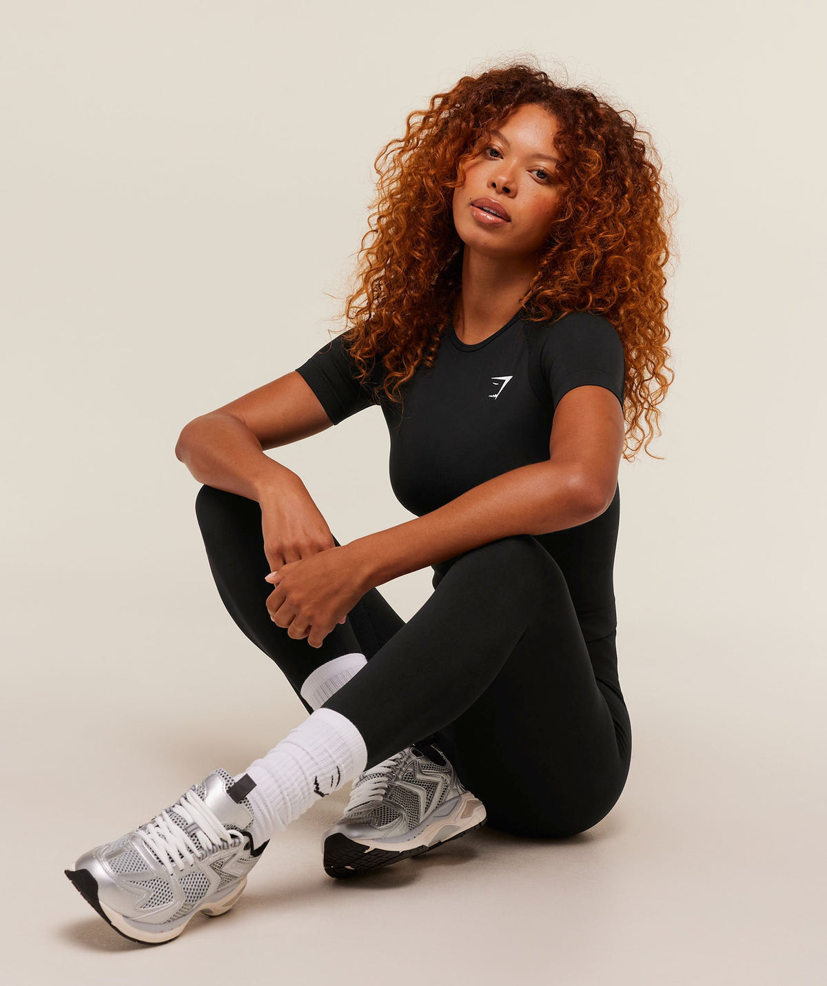 Gymshark Vital Seamless Tight Tee - Black
