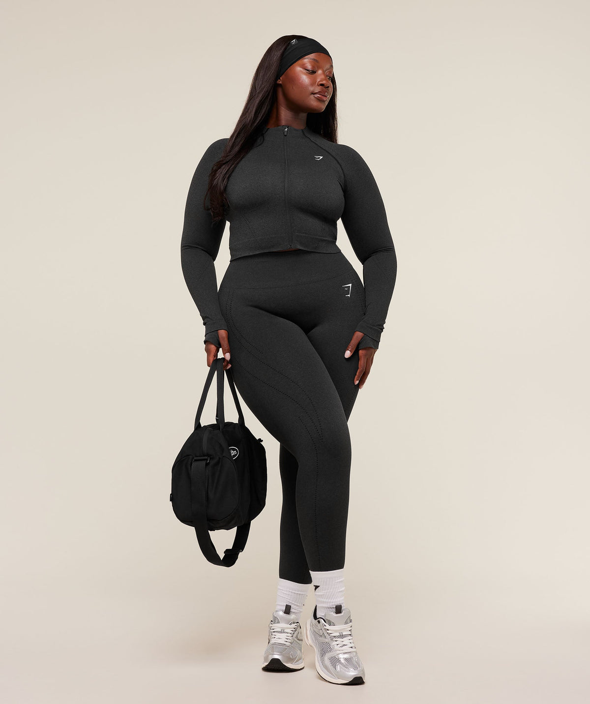 Gymshark VItal Seamless Warm Legging - Black Marl