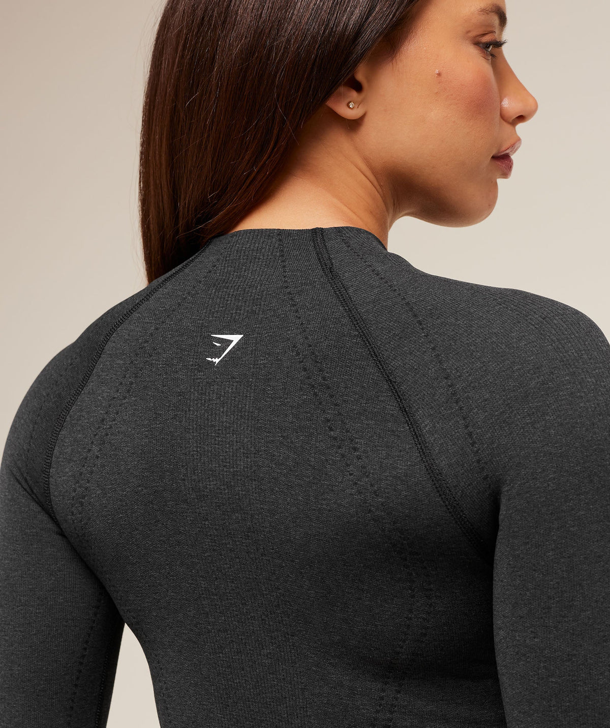 Gymshark Vital Seamless Warm Jacket - Black Marl