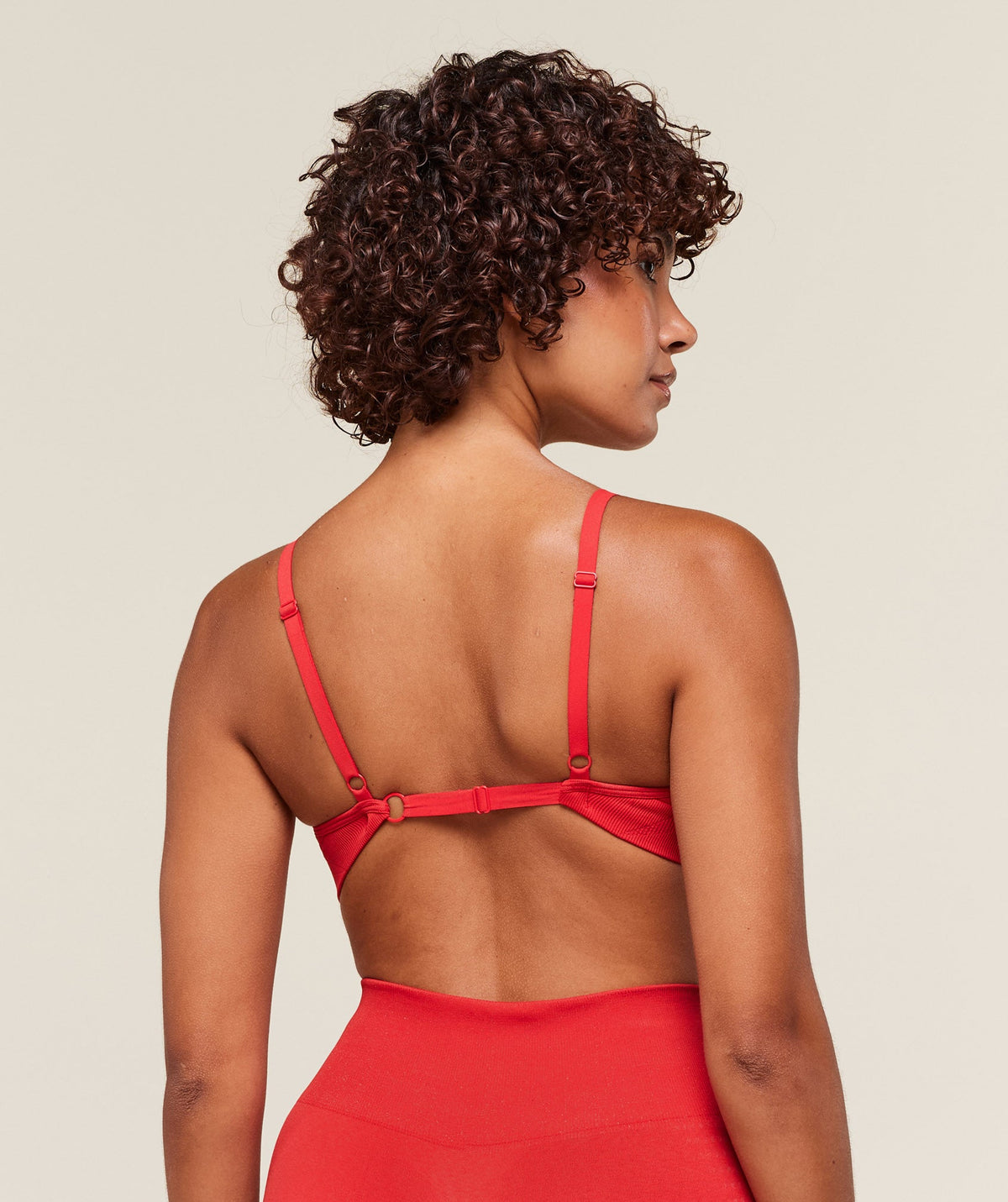 Gymshark Vital Seamless Minimal Sports Bra - Velocity Red/Marl