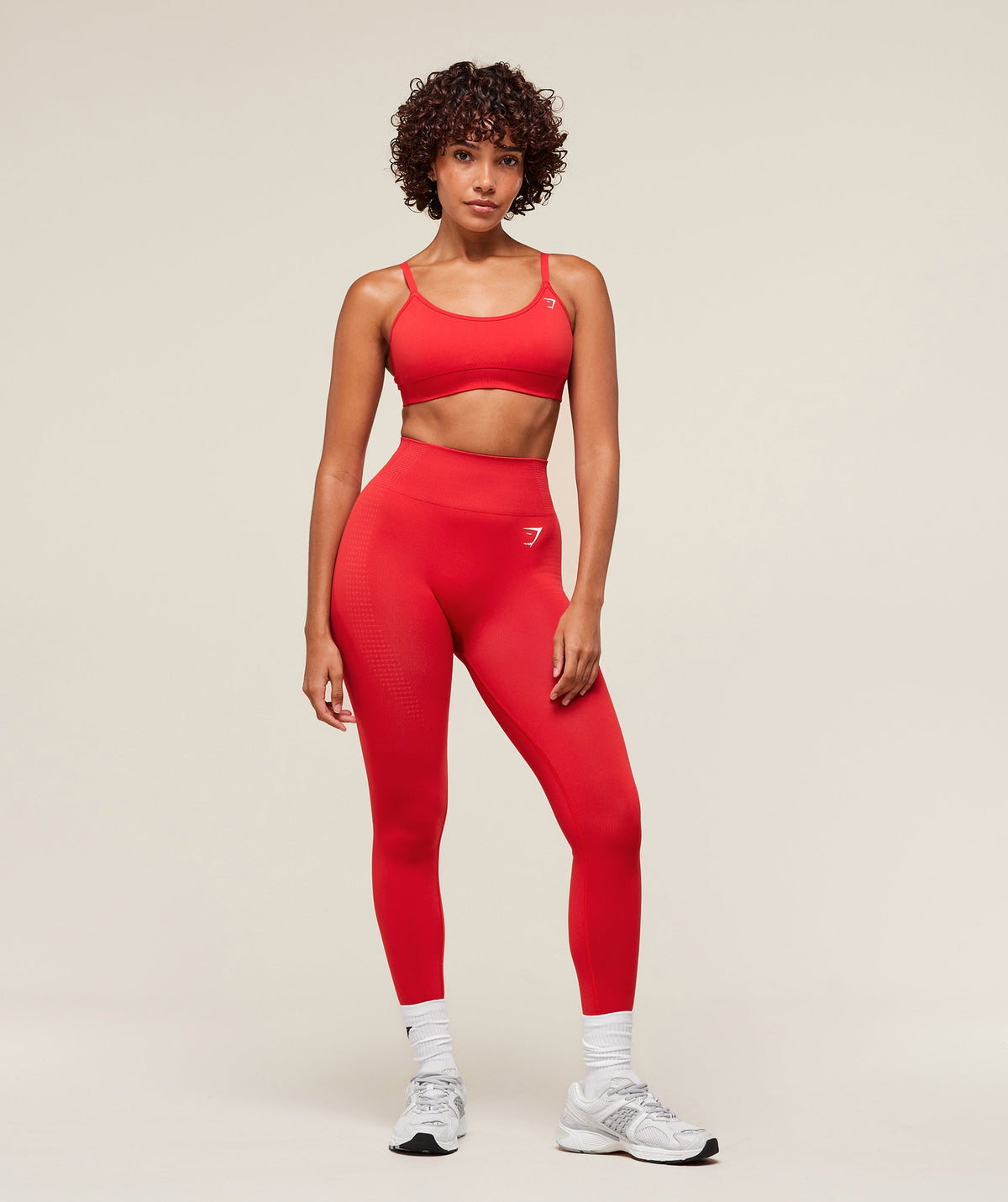 Gymshark Vital Seamless Minimal Sports Bra - Velocity Red/Marl