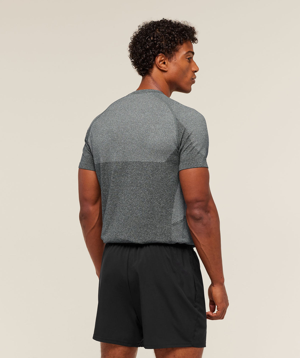 Gymshark Vital Seamless Tee - Graphite Grey/Soft White