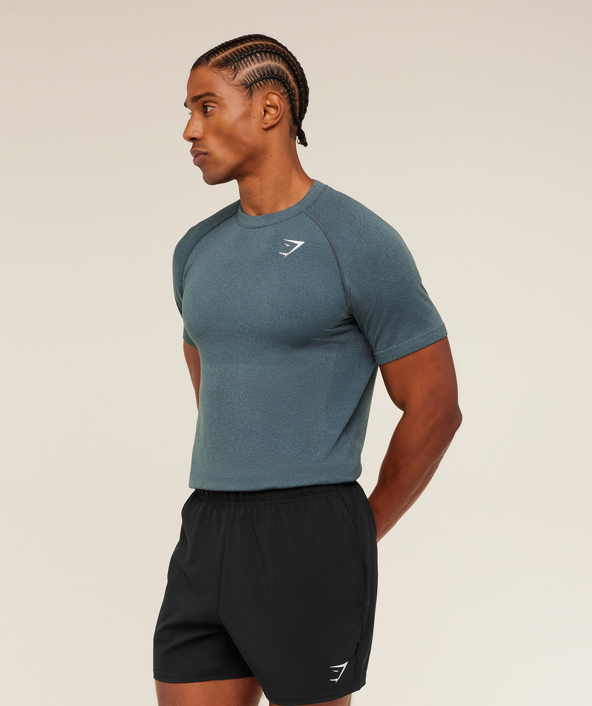 Gymshark Vital Seamless Tee - Iron Blue/Stealth Blue