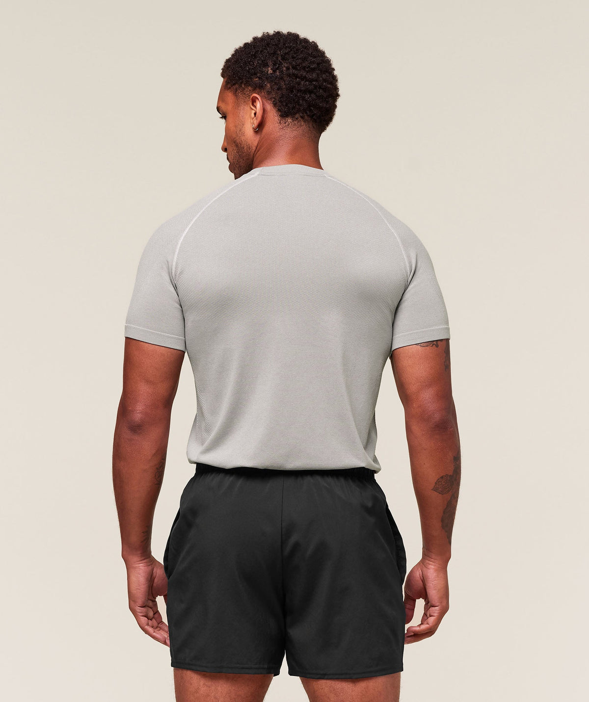 Gymshark Vital Seamless Tee - Light Grey/Smokey Grey