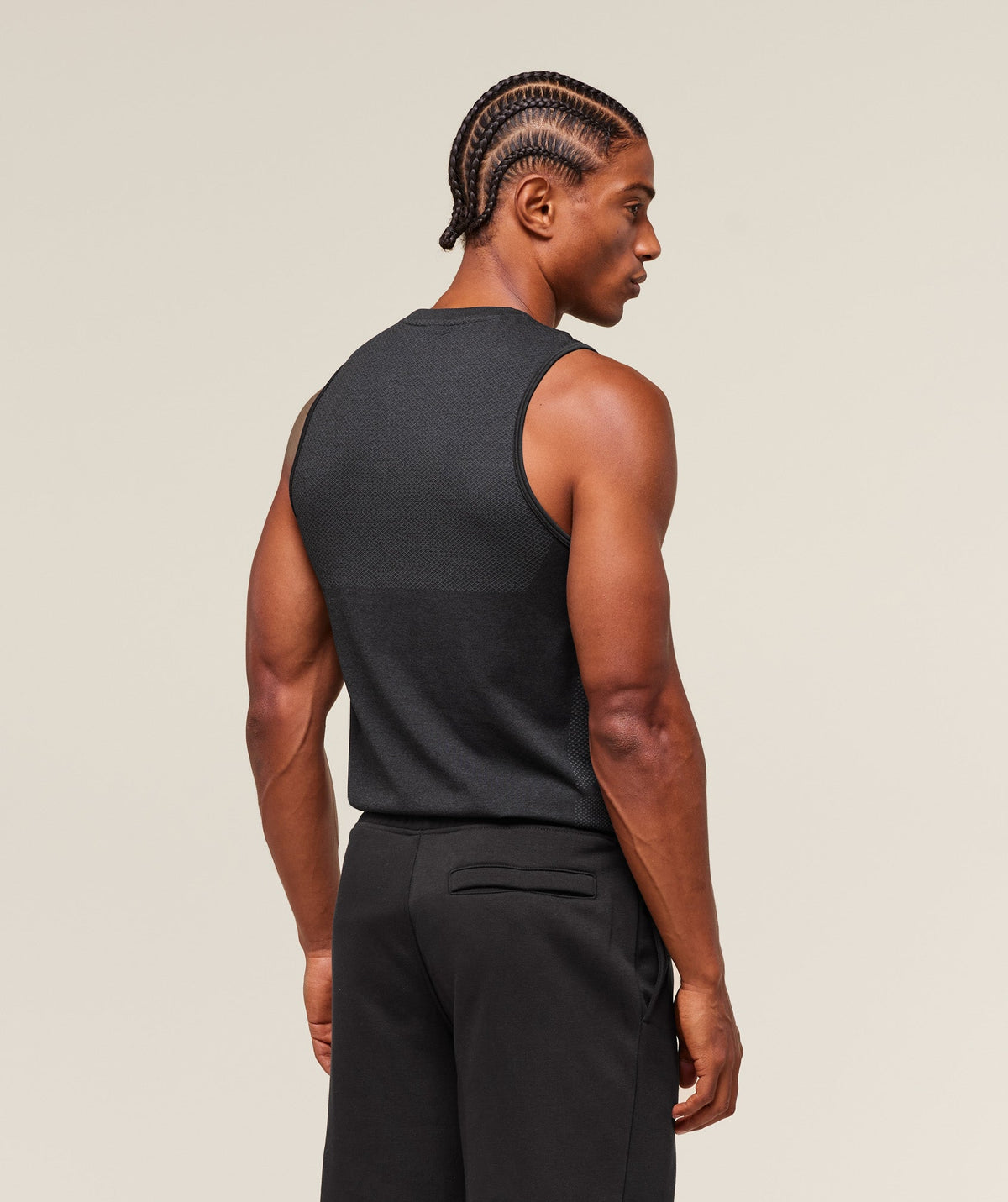 Gymshark Vital Tank - Black/Silhouette Grey