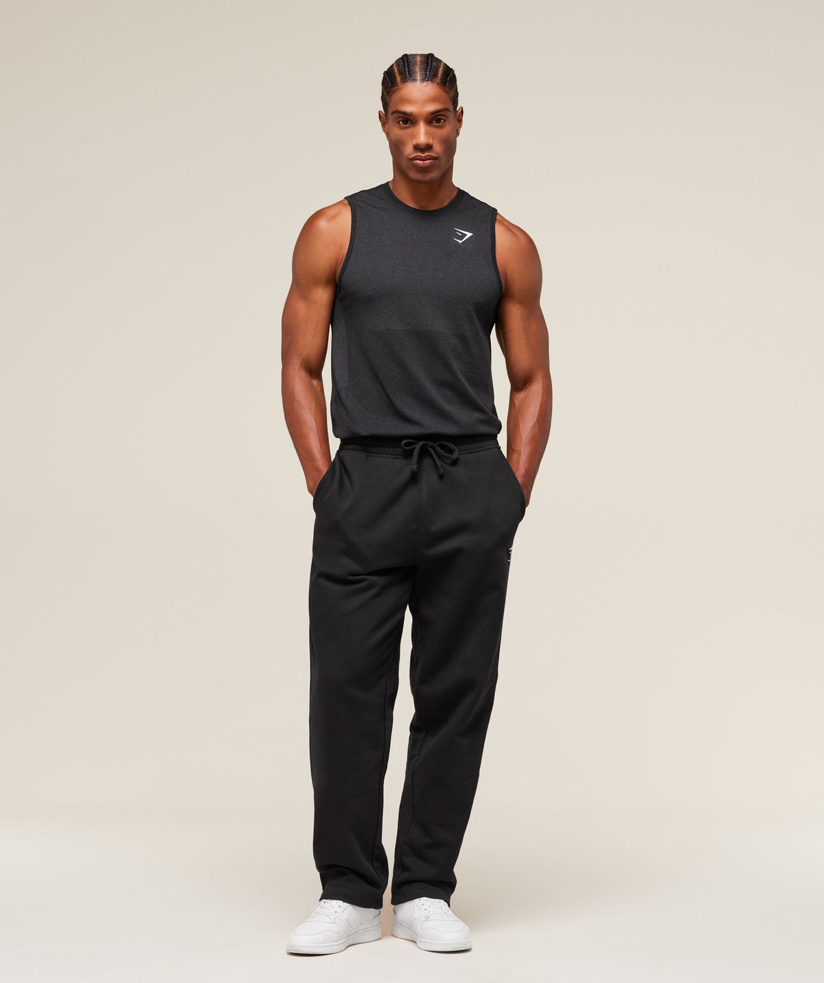 Gymshark Vital Tank - Black/Silhouette Grey