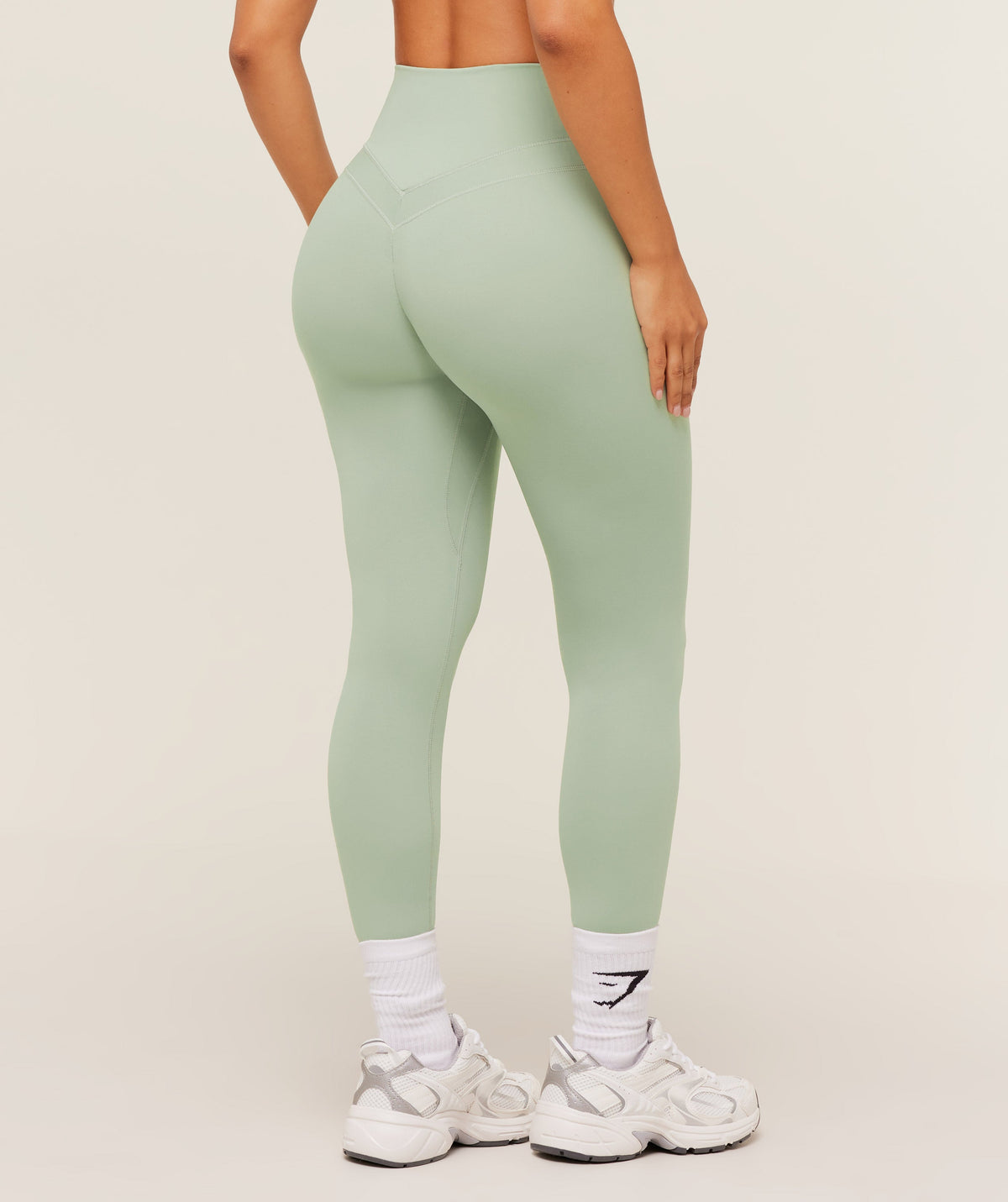 Gymshark Whitney High-Rise Short Legging - Haze Green