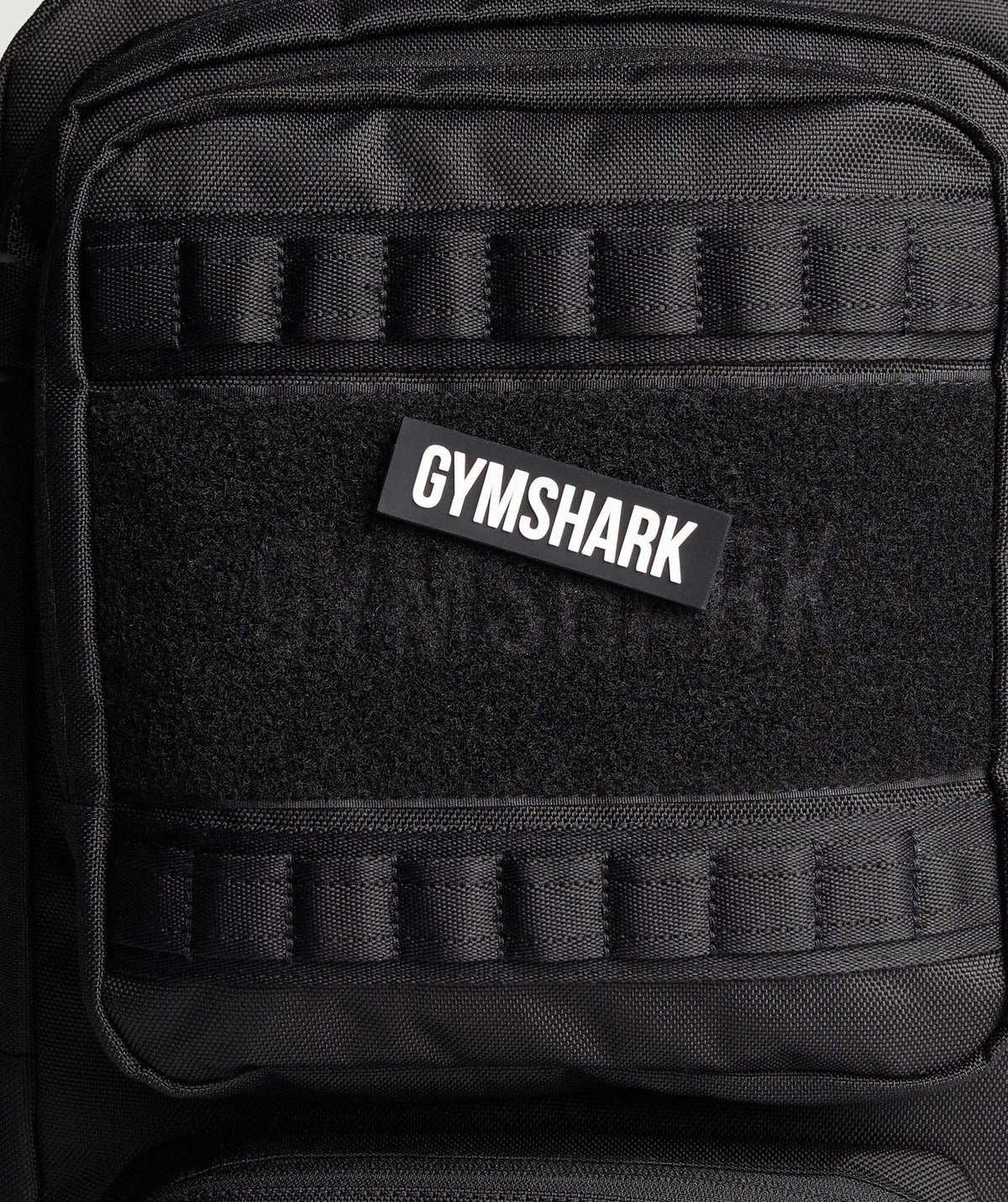 Gymshark Wordmark Velcro Patch - Black