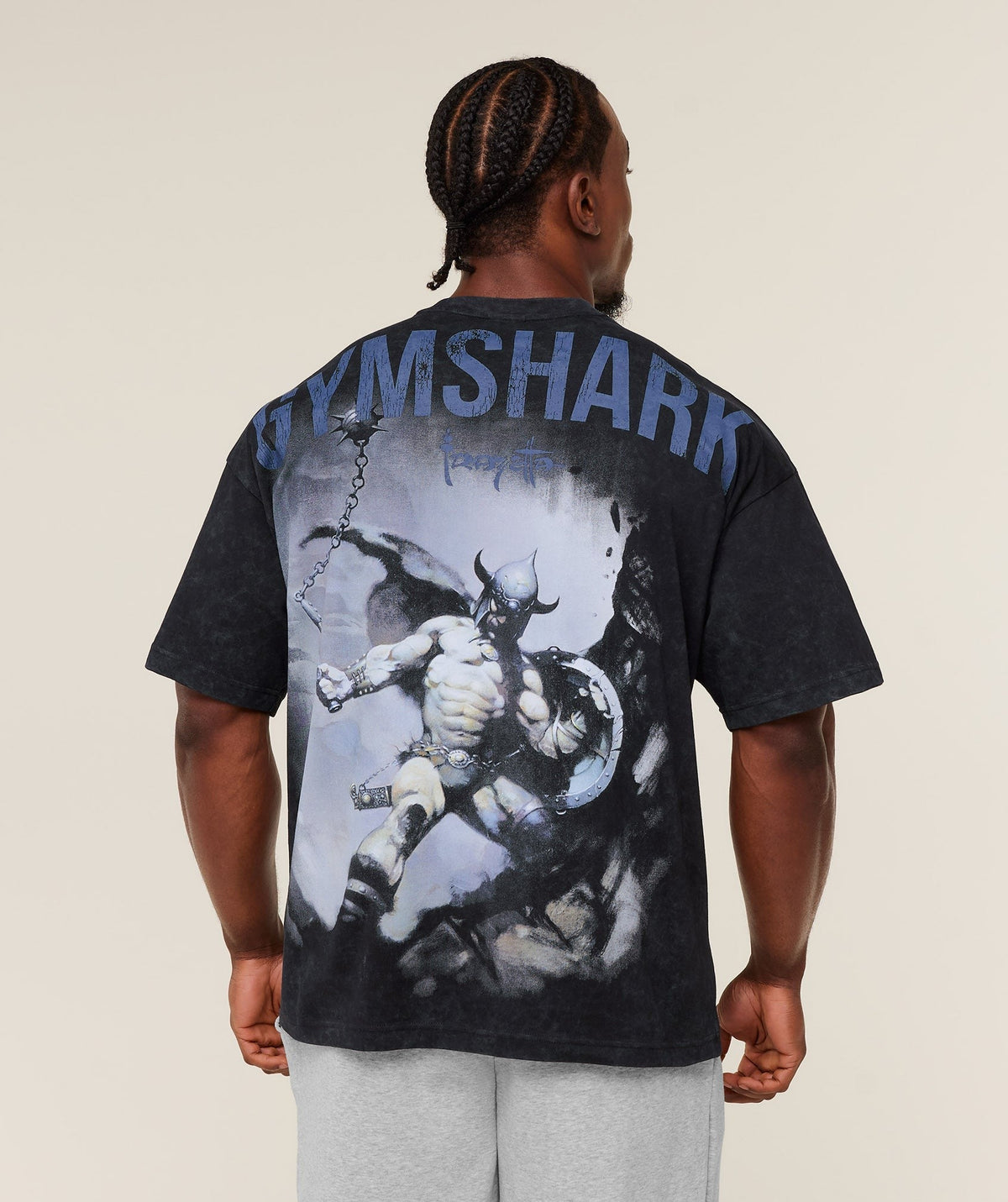 Gymshark Frazetta Graphic Tee - Black
