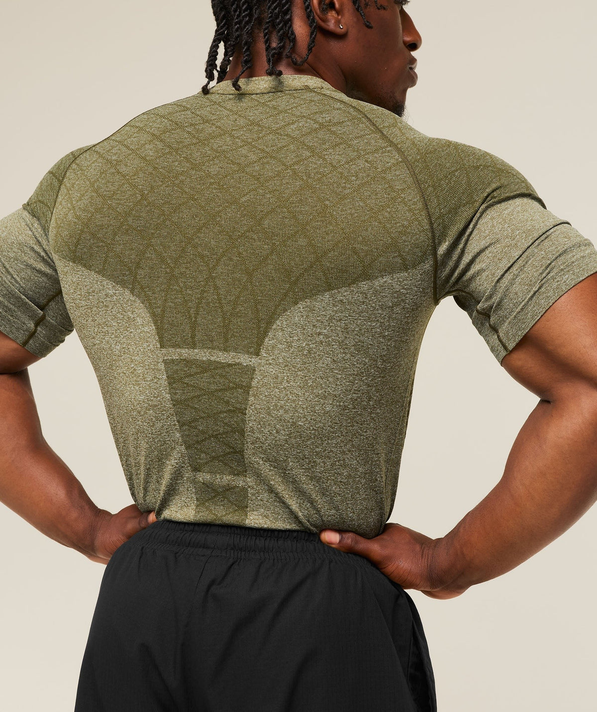 Gymshark Devant Seamless Tee - Canvas Green