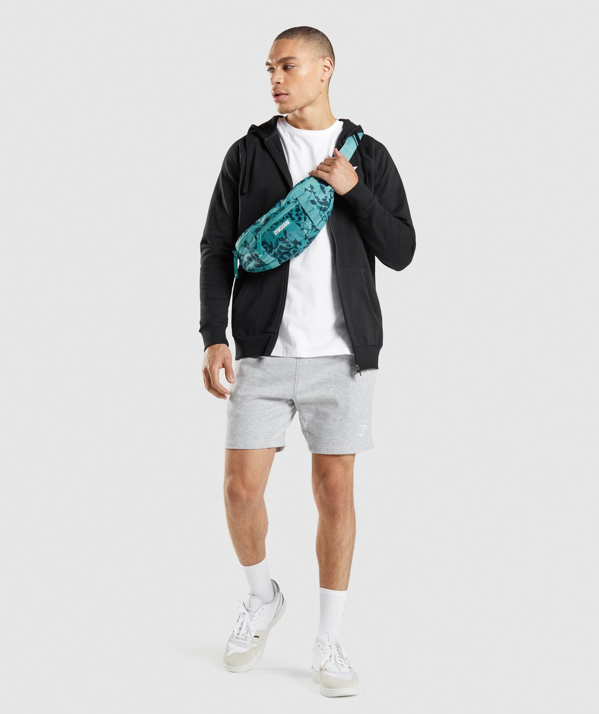 Gymshark Adapt Animal Graphic Sling Bag - Fauna Teal