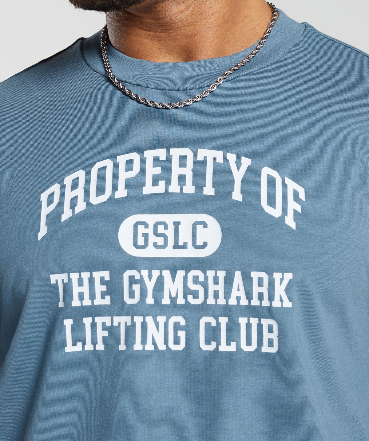 Gymshark Property Of Tee - Faded Blue