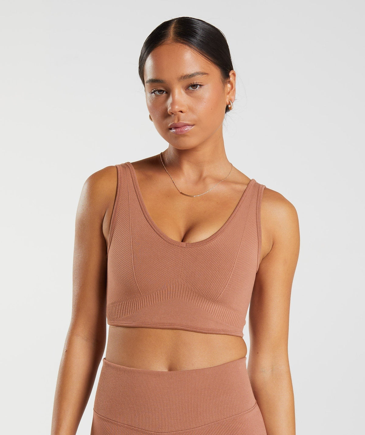 Gymshark Rest Day Seamless Bralette - Brown