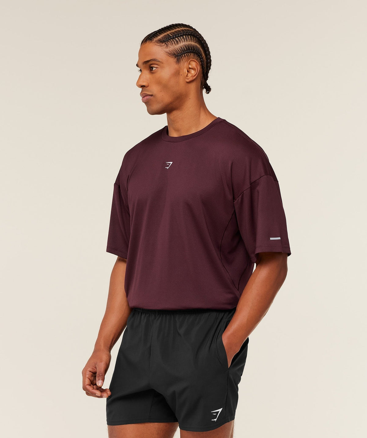 Gymshark Find Your Speed Tee - Rich Maroon