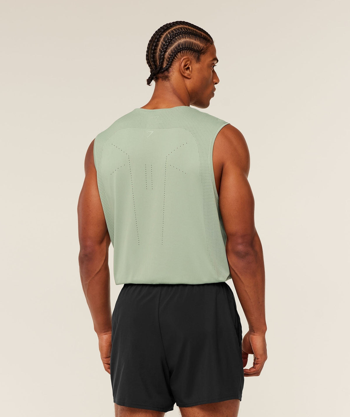 Gymshark Distance Seamless Tank - Haze Green