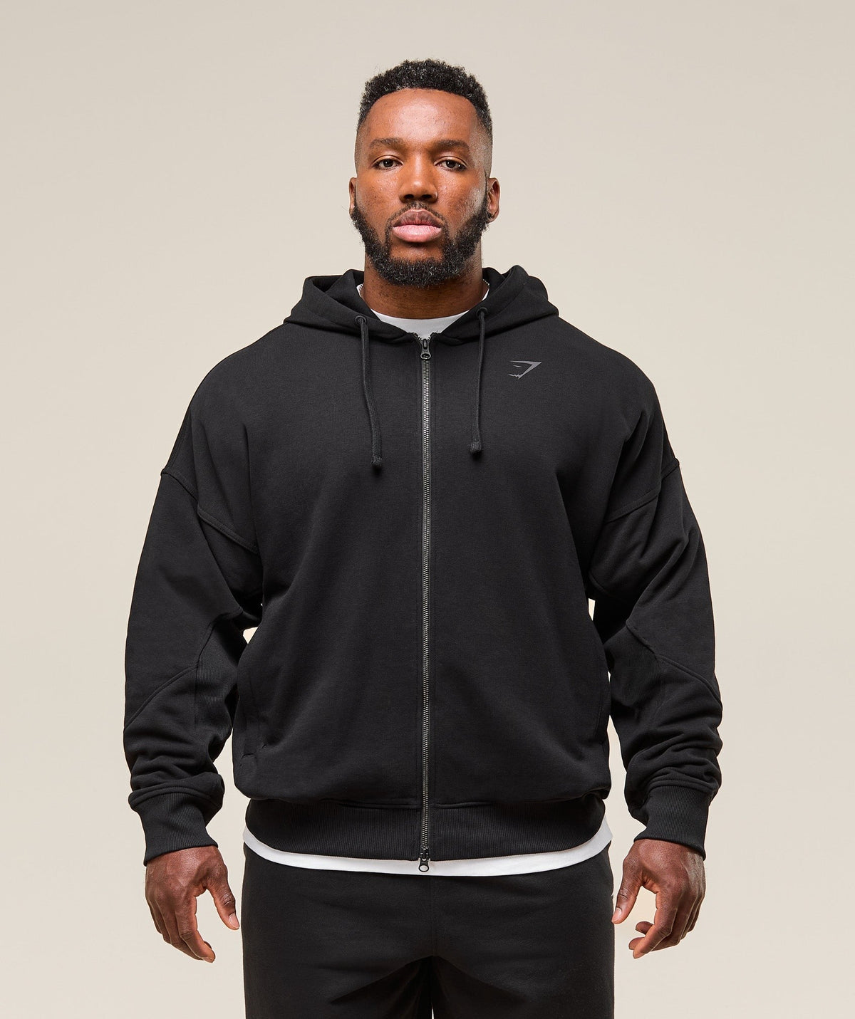 Gymshark Power Zip Up Hoodie - Black