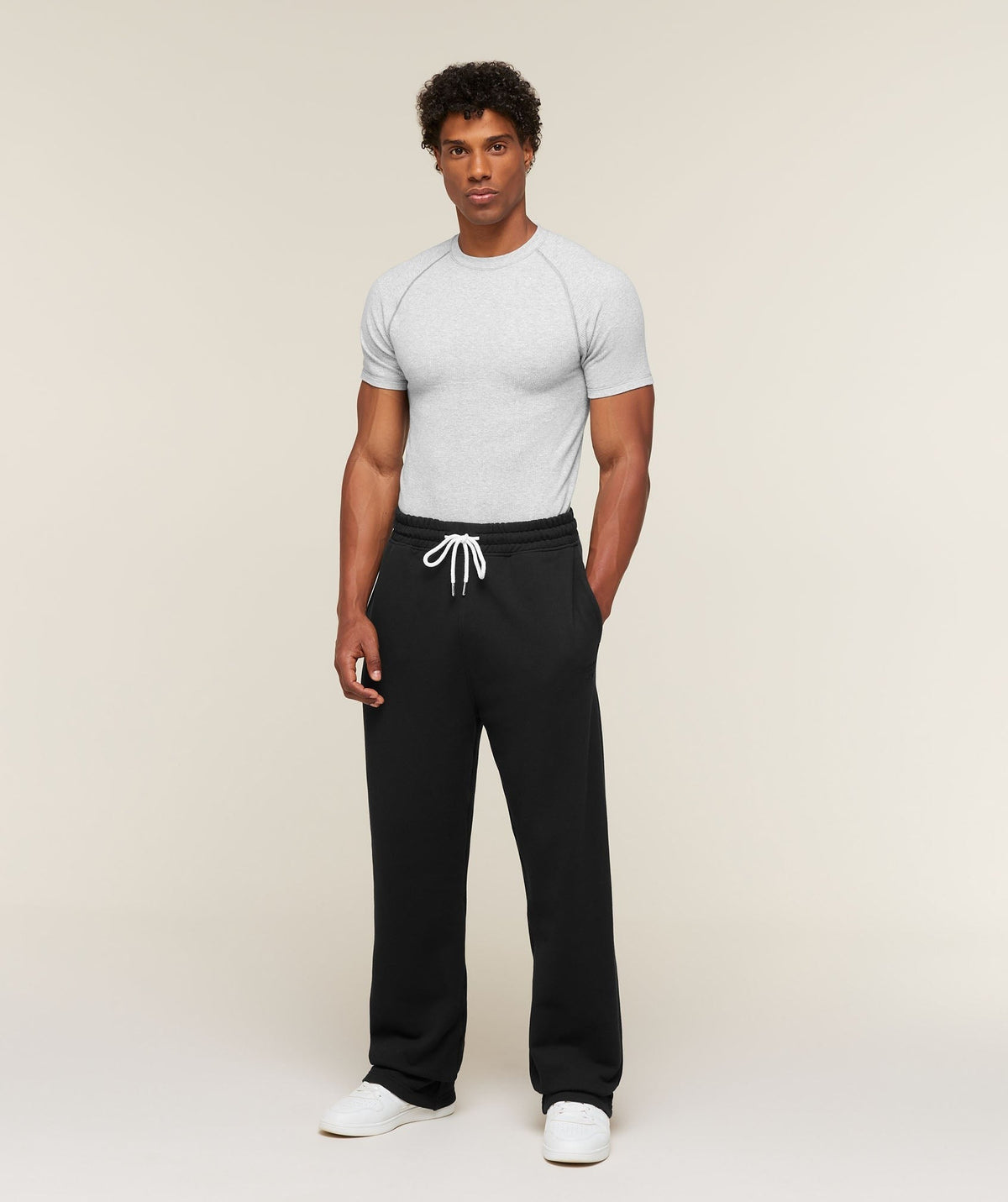 Gymshark Cotton Seamless Tee - Soft Grey Marl