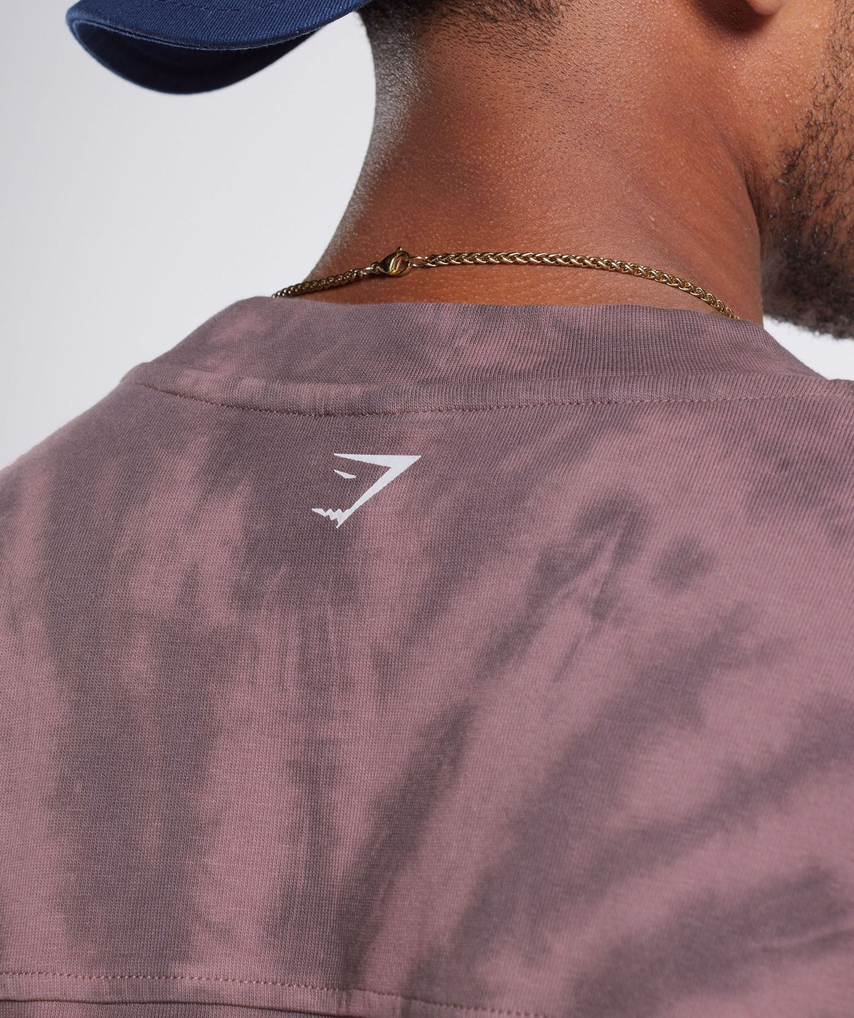 Gymshark Rest Day Tee - Dusty Maroon/Silhouette Grey/Spiral Optic Wash