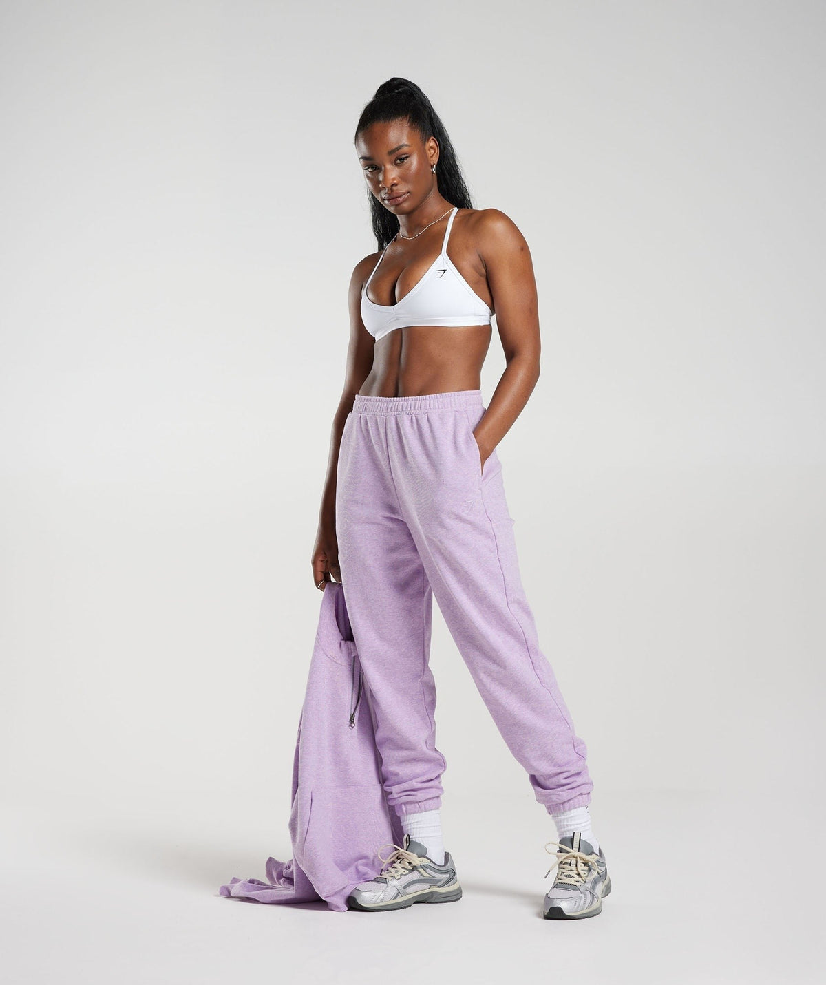 Gymshark Rest Day Sweats Joggers - Bros Aura Lilac Marl